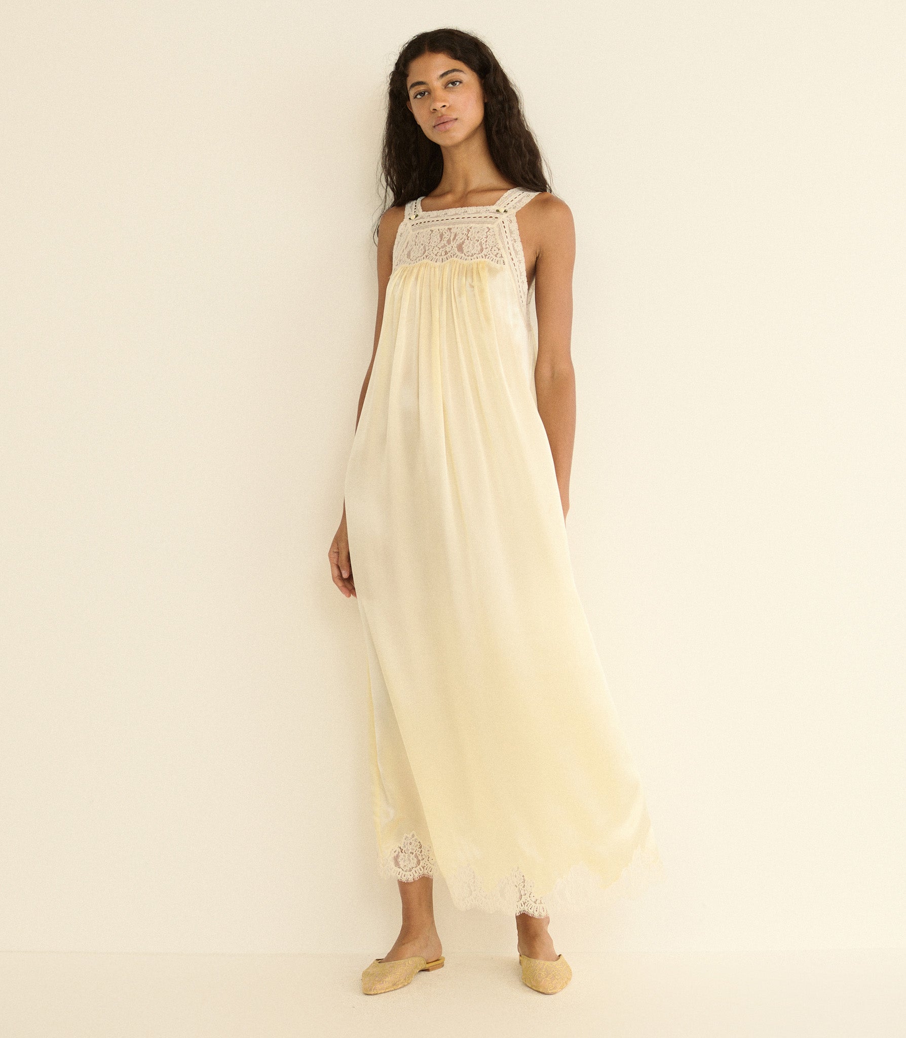 LUCIANE DRESS -- VANILLA view 1
