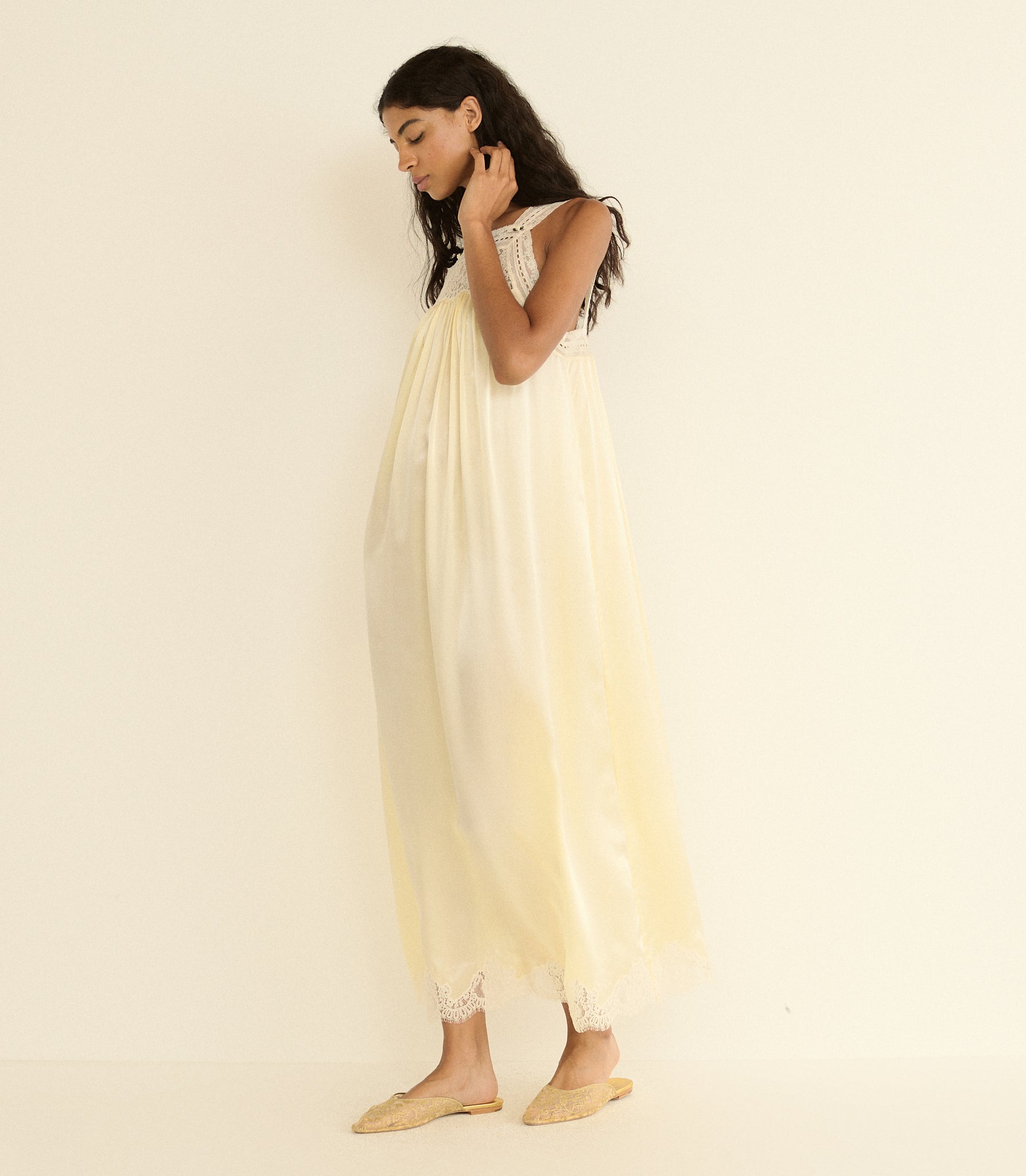 LUCIANE DRESS -- VANILLA view 2
