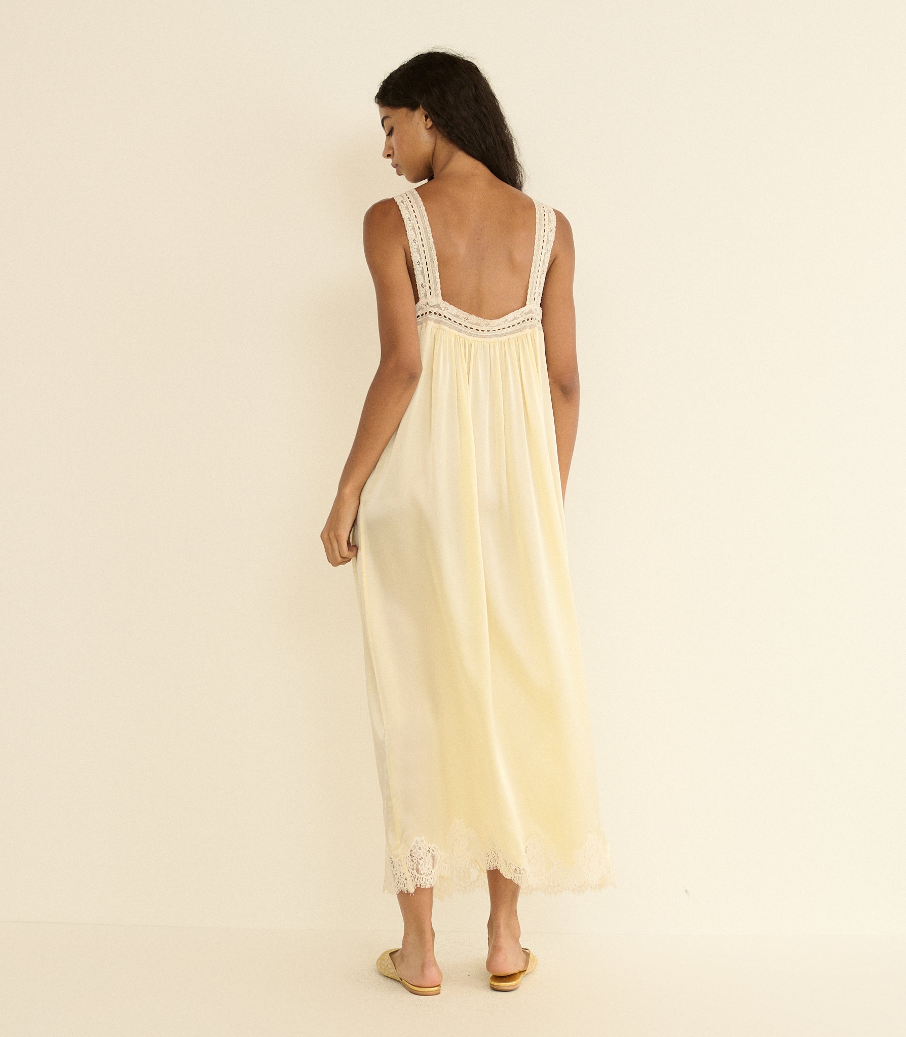 LUCIANE DRESS -- VANILLA view 3
