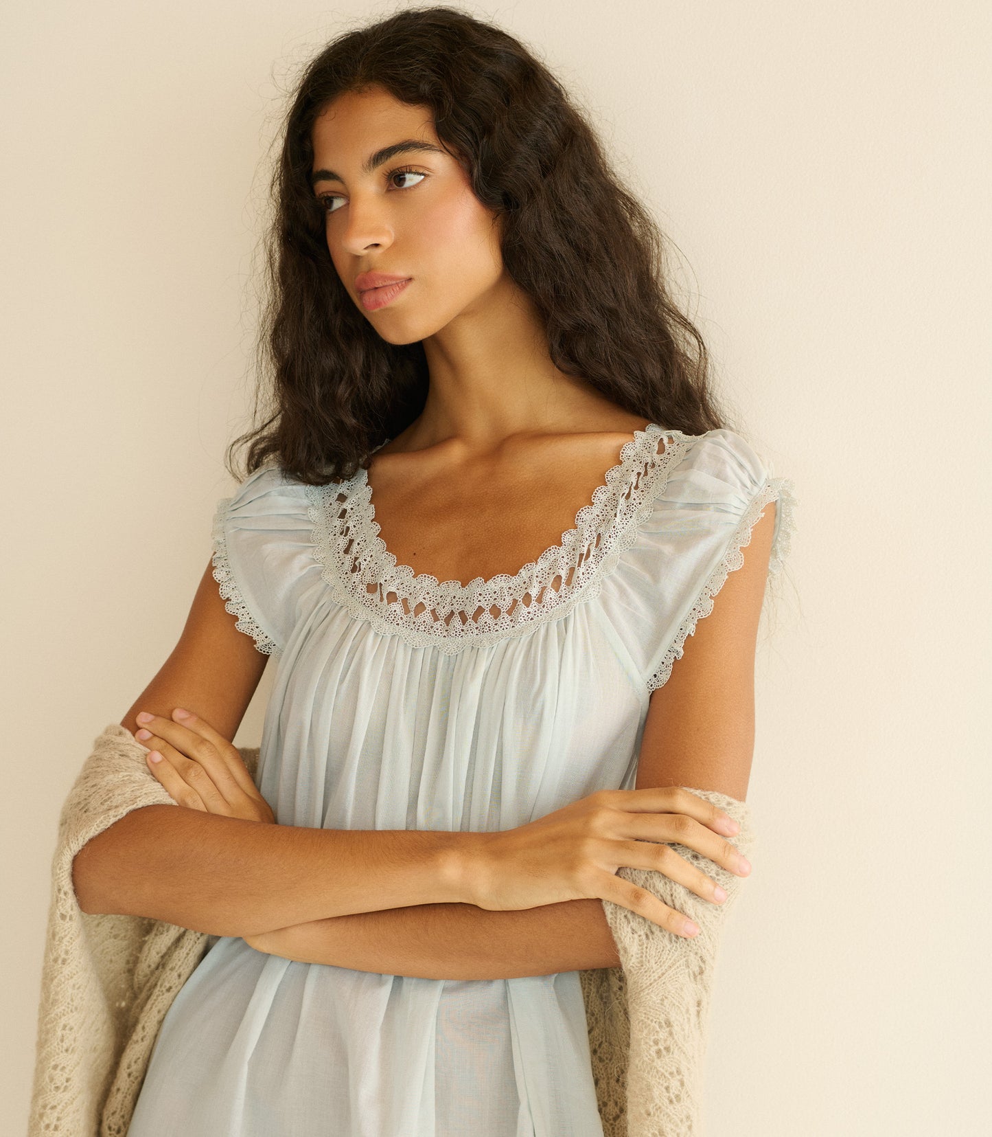 LUCILIA NIGHTGOWN -- RAIN DROP