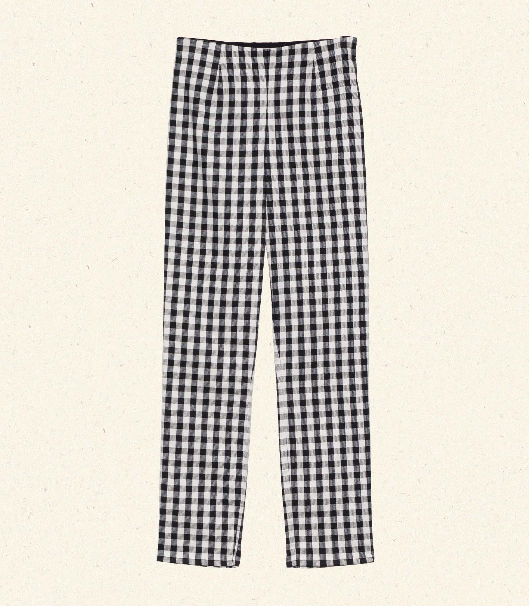 HMD -- LULA CROP PANT -- NOIR MARJORIE GINGHAM view 4
