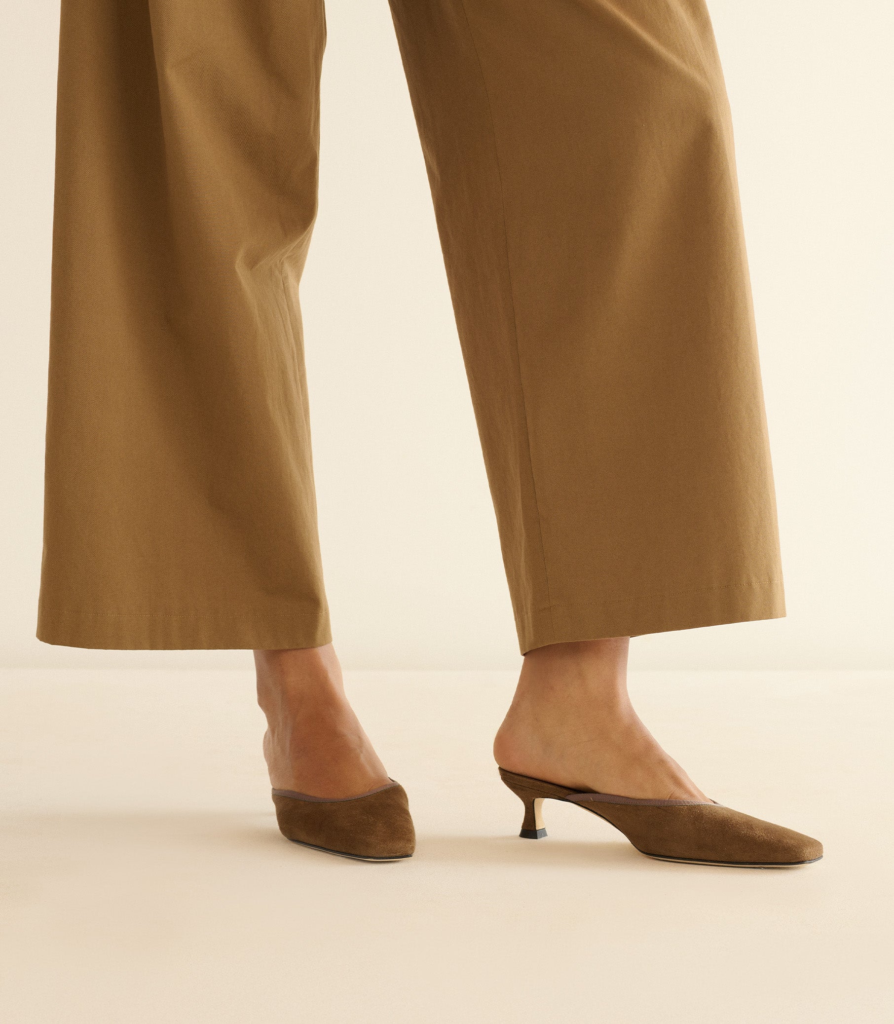 LUMA HEEL -- TOBACCO SUEDE view 2