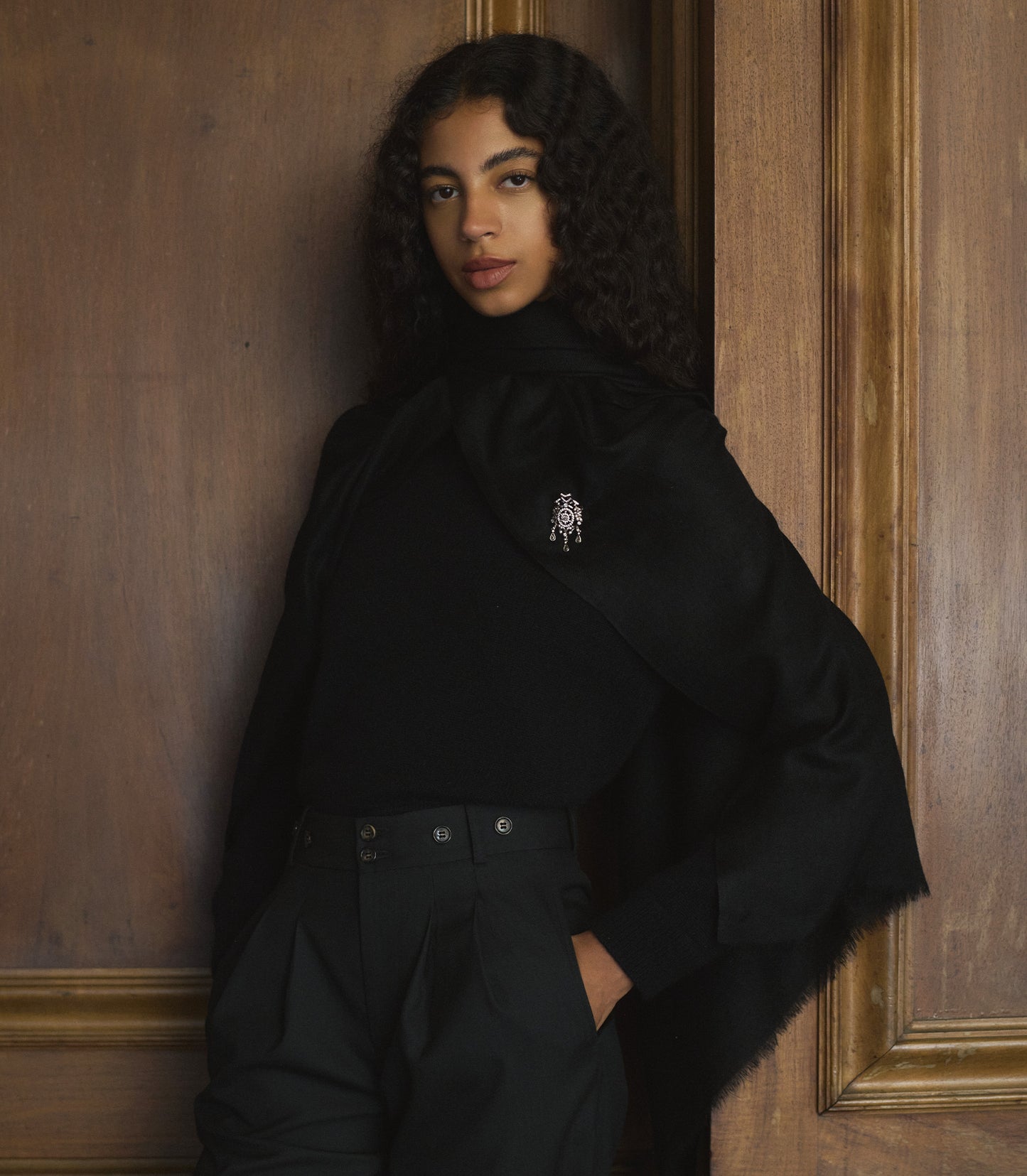 LUMINA BROOCH -- ANTIQUE NICKEL