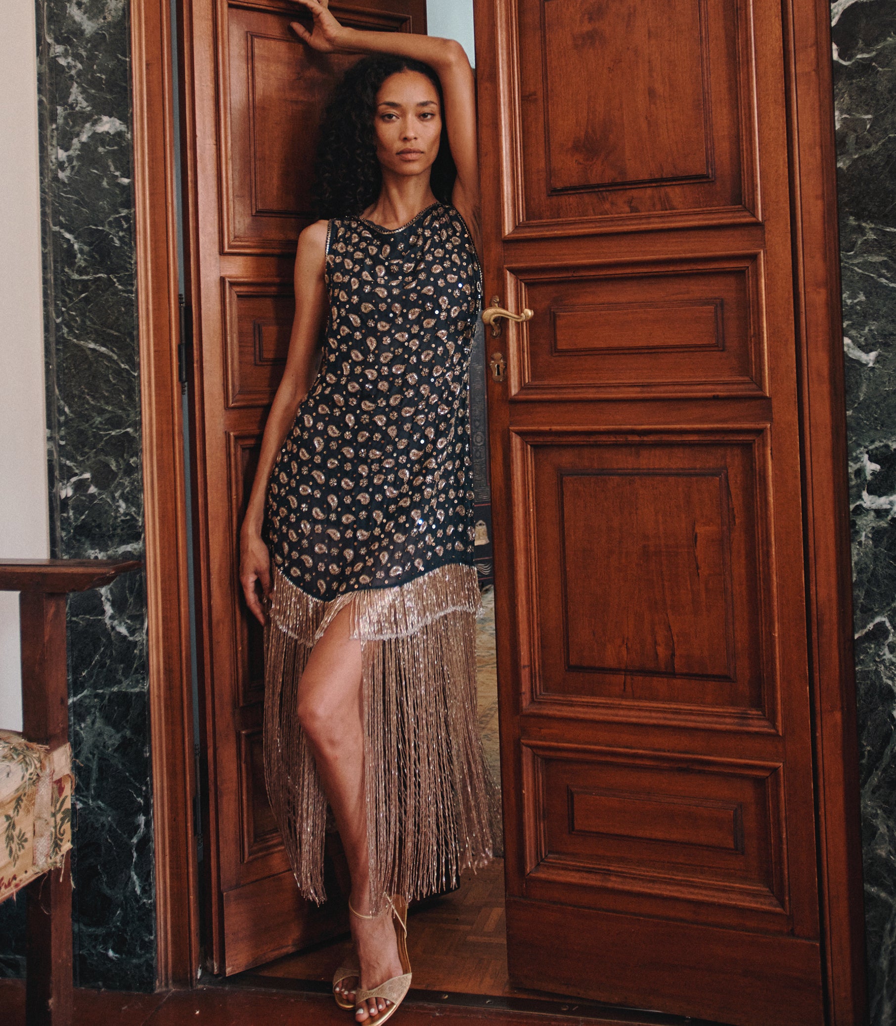 LUMINAIRE DRESS -- COURS LA REINE PAISLEY view 8
