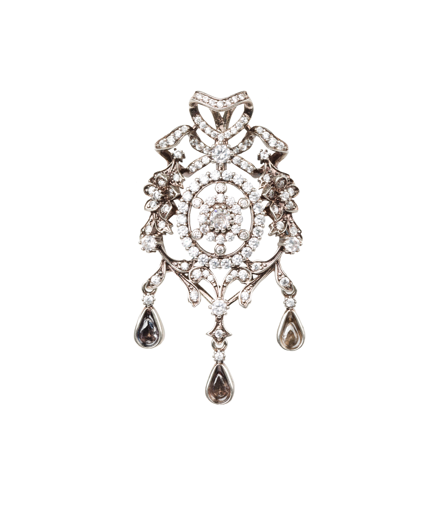 LUMINA BROOCH -- ANTIQUE NICKEL view 8