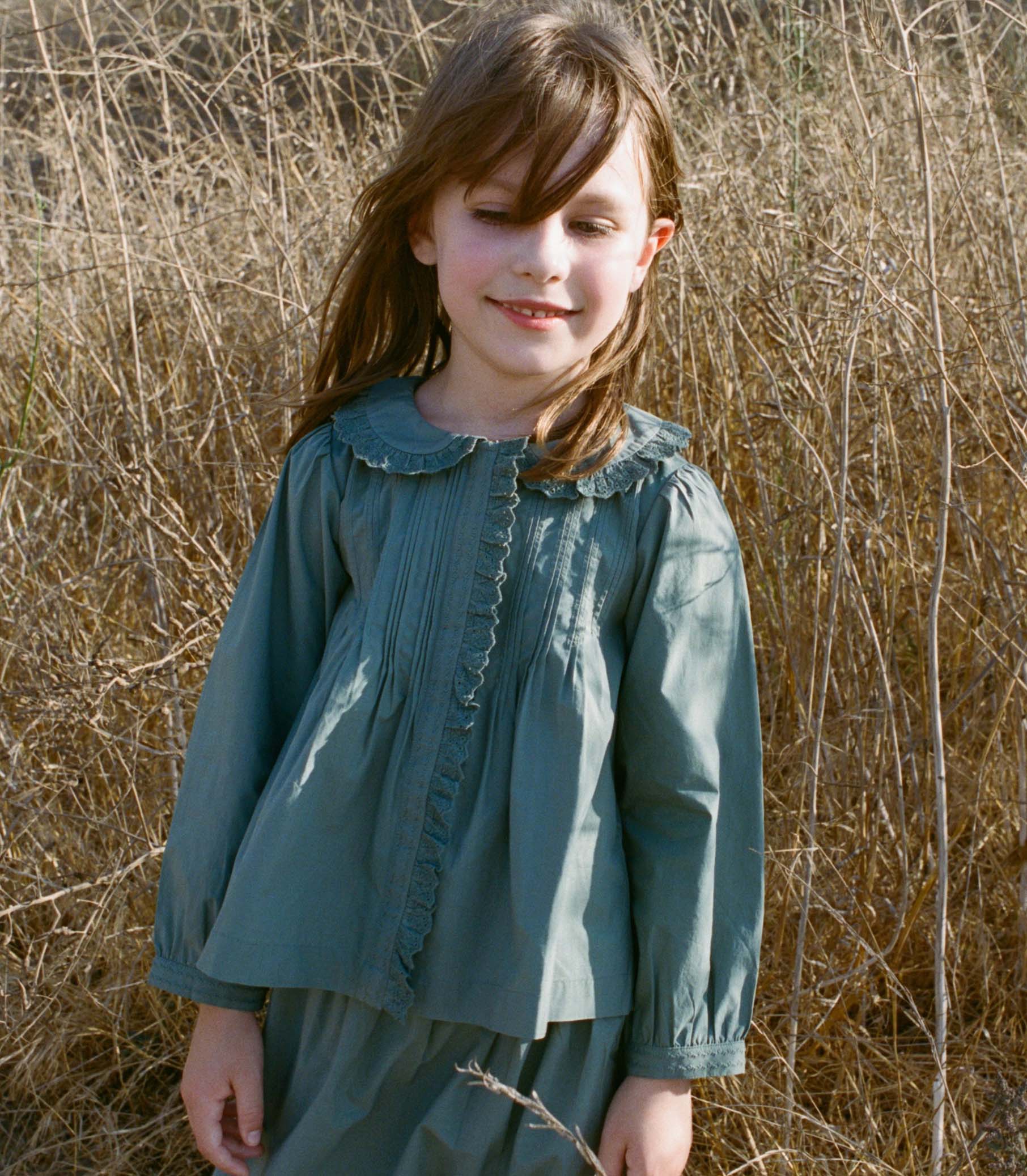 LYDIE TOP -- SOFT SPRUCE view 4