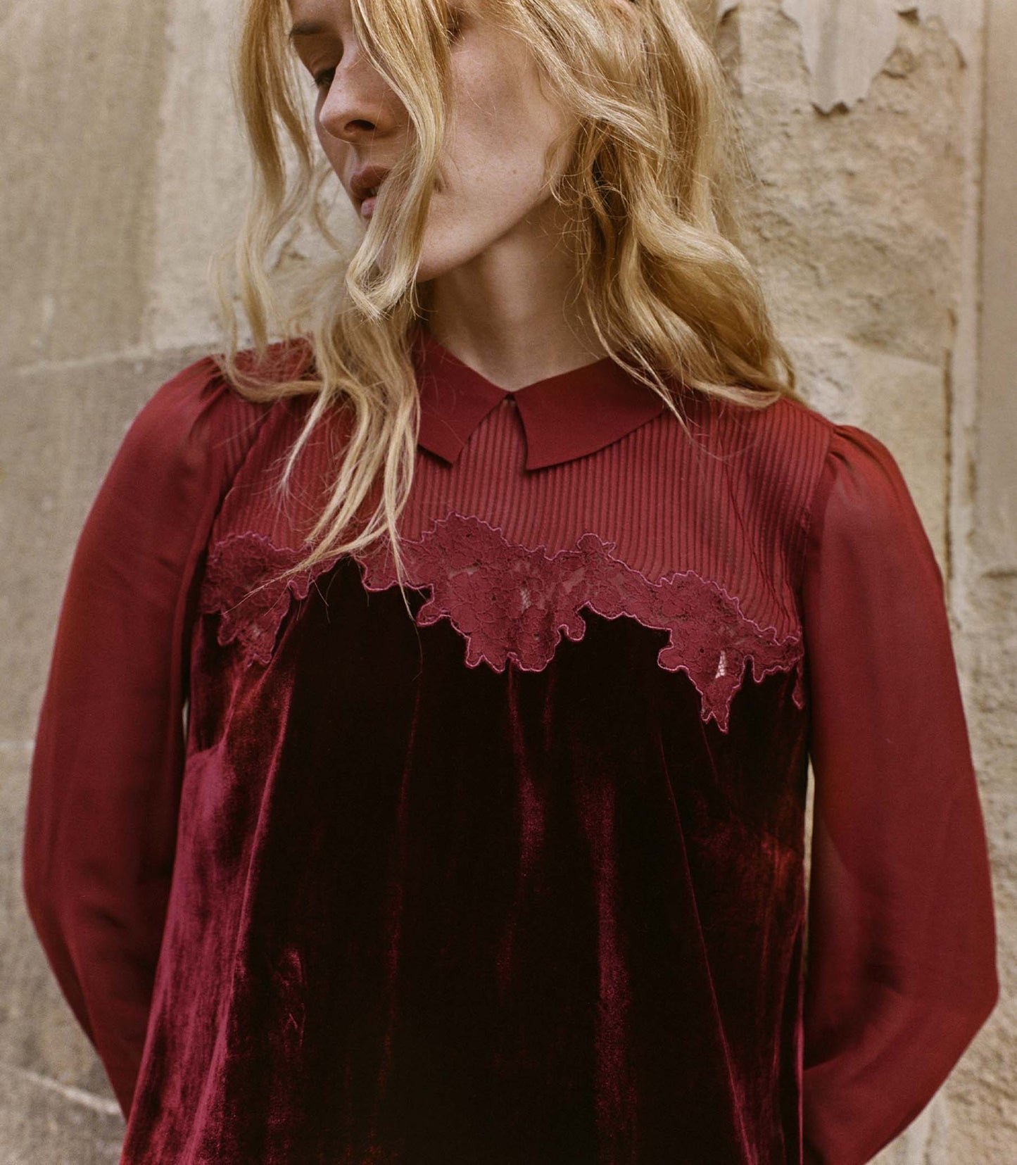 MADELYNNE DRESS -- VINO ROSSO