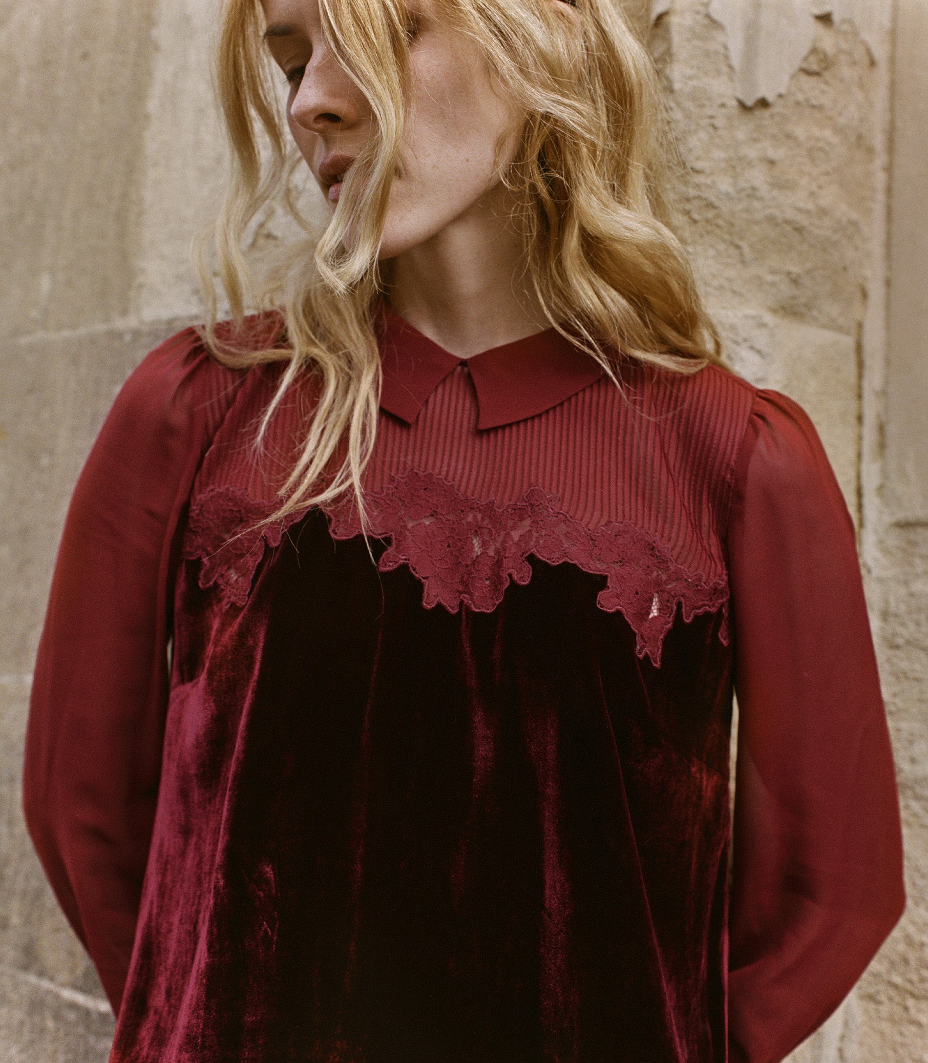 MADELYNNE DRESS -- VINO ROSSO view 2