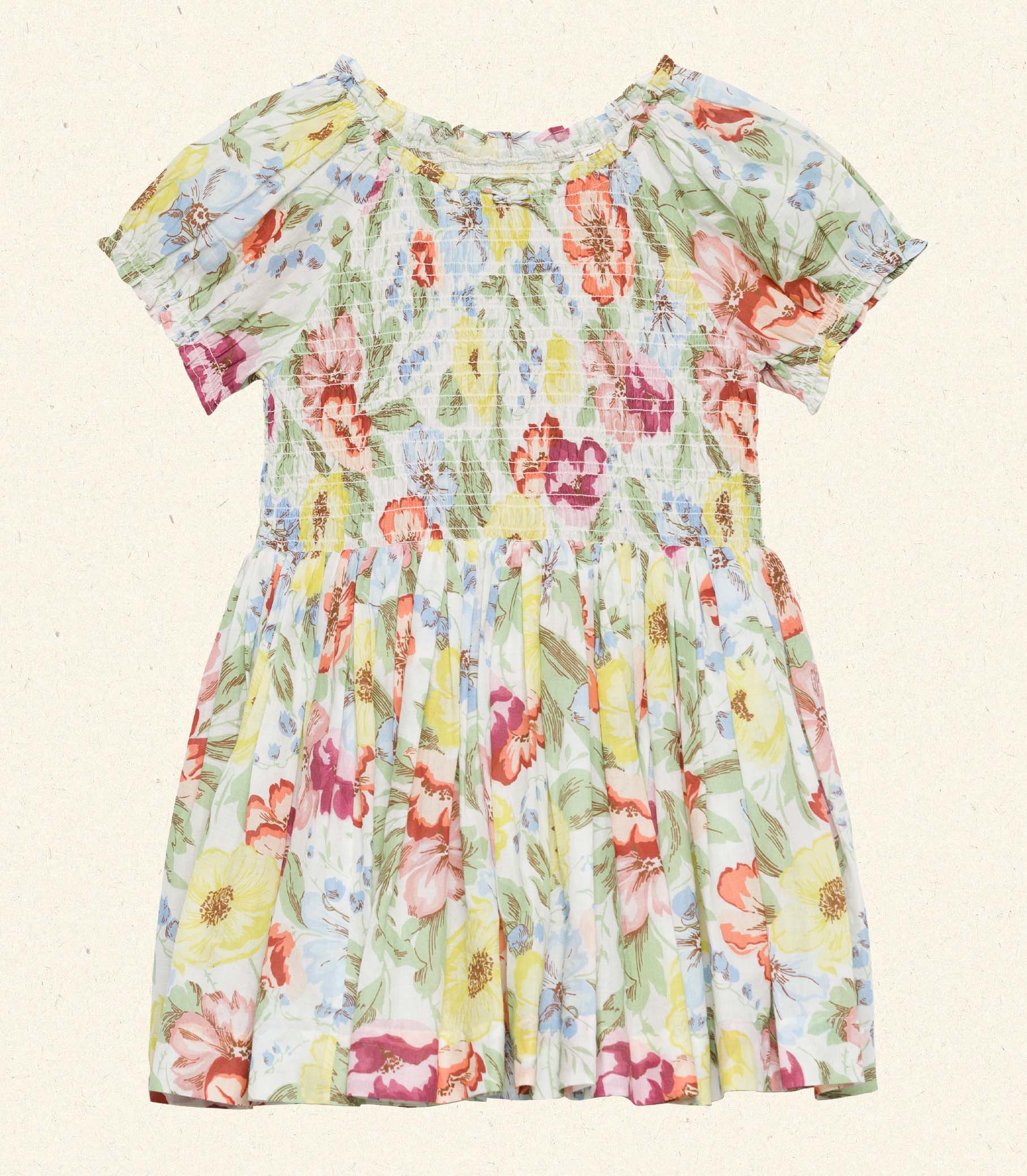MAE DRESS -- BLANC ANEMONE BLOOM view 6