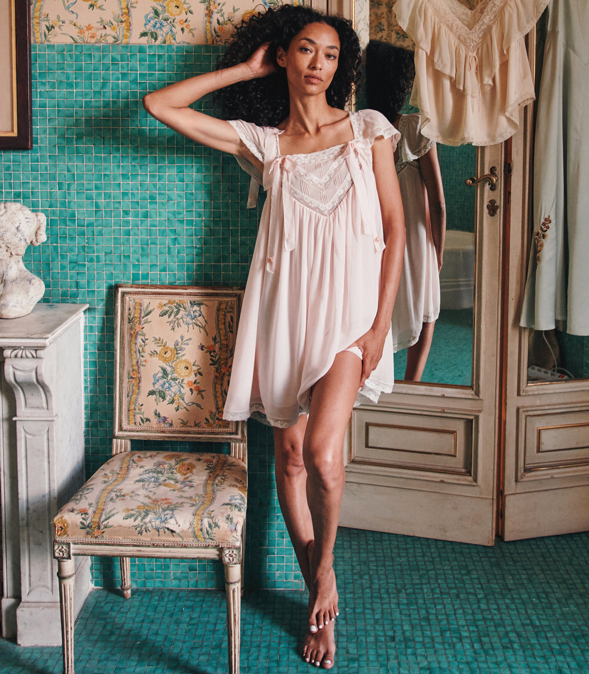 MAEVIE DRESS -- ROSEBUD
