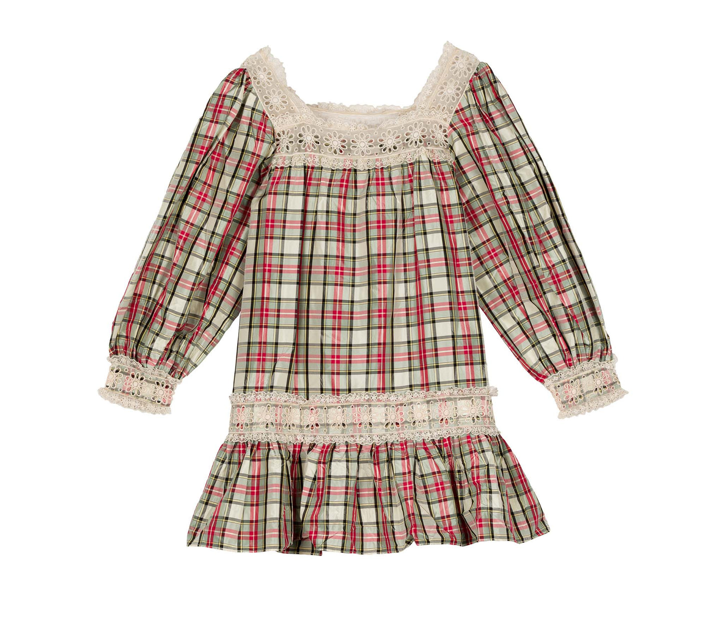 HMD -- MAGNA DRESS -- CREAM BRONTE PLAID