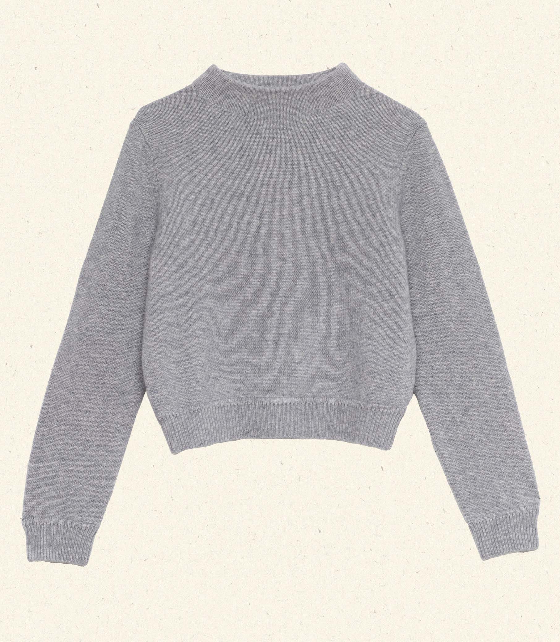 MAIRE CASHMERE SWEATER -- CLOUD GREY view 6