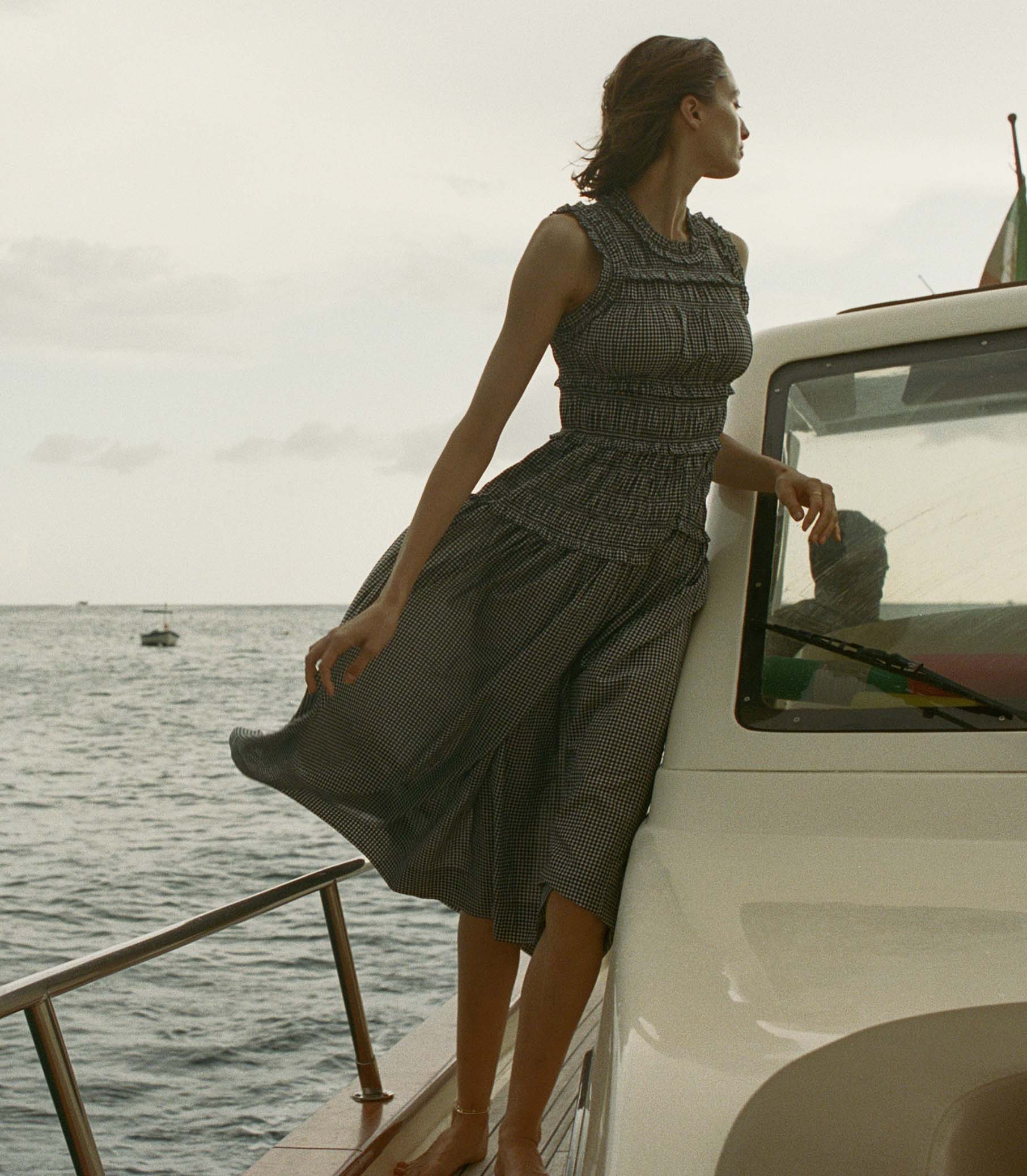HMD -- MALLORY DRESS -- LA MADDALENA GINGHAM view 2
