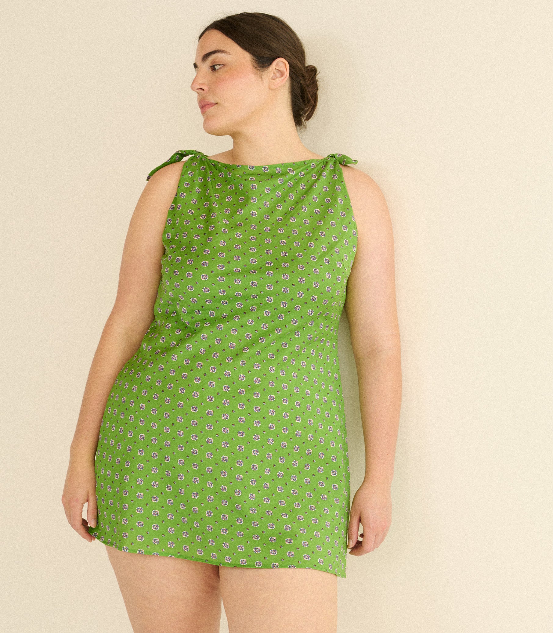 MALTINA DRESS -- VERT CADIZ FOULARD view 6
