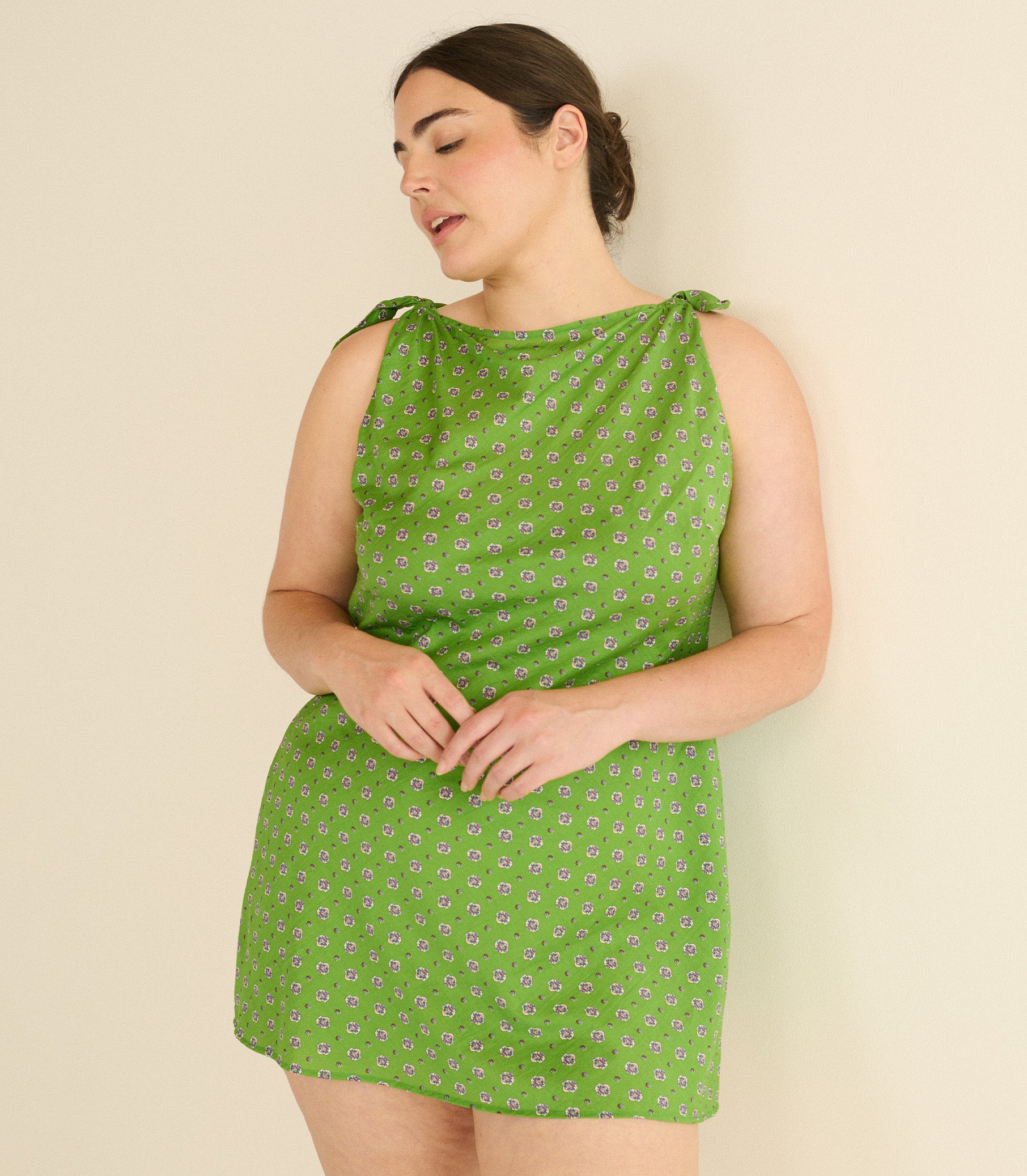 MALTINA DRESS -- VERT CADIZ FOULARD view 7

