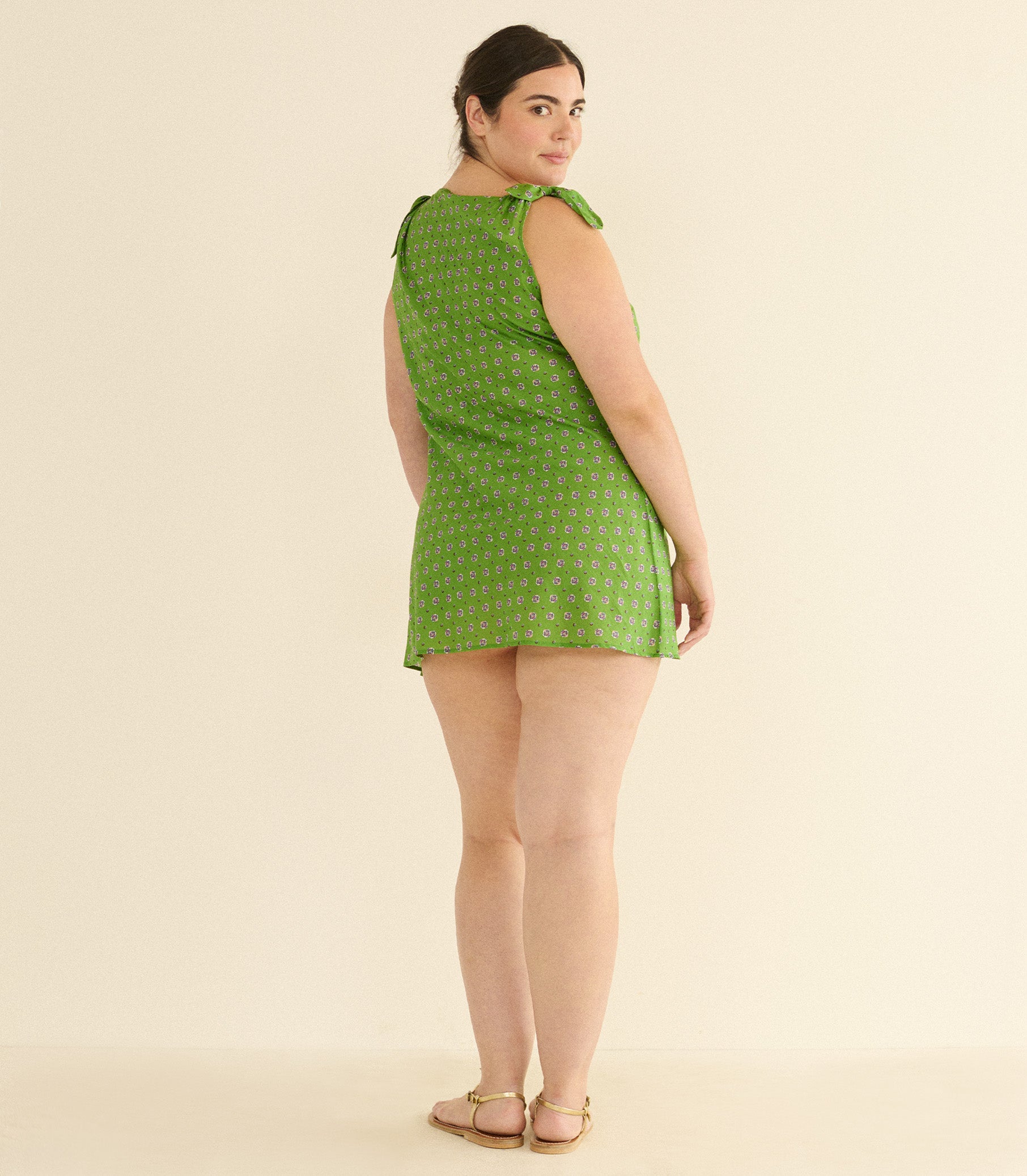 MALTINA DRESS -- VERT CADIZ FOULARD view 8
