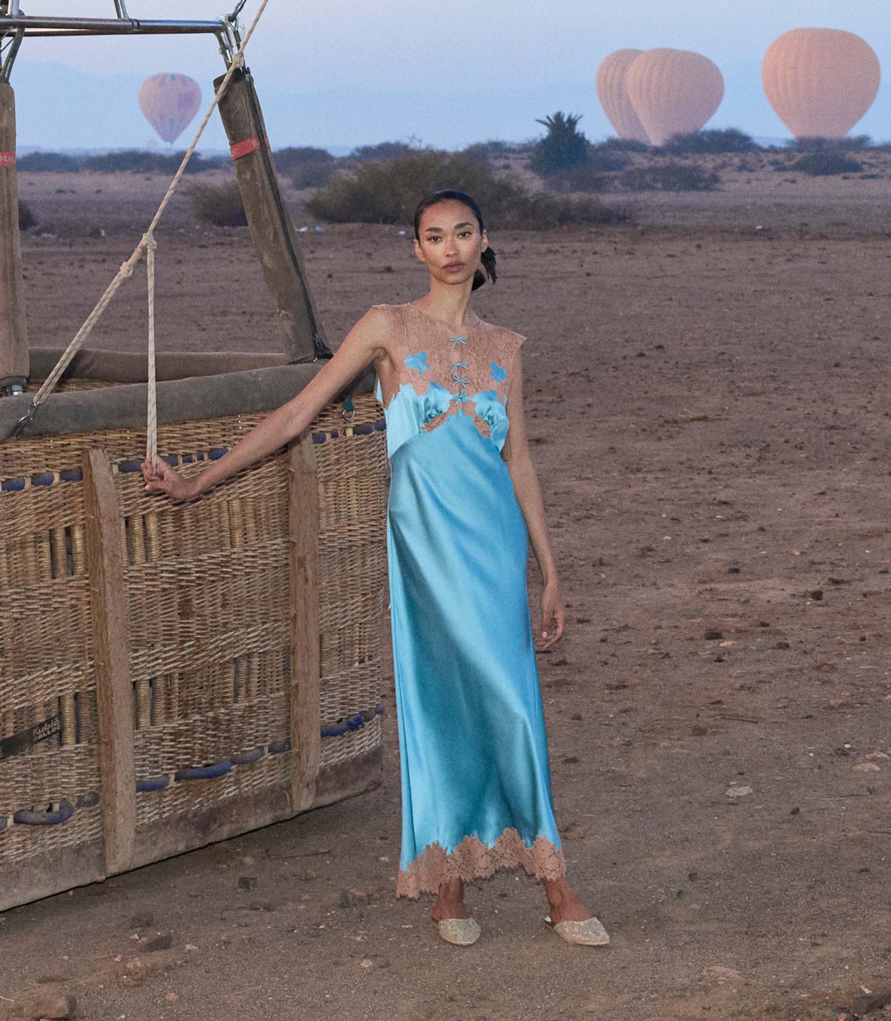 MARCELLE DRESS -- DEEP AQUAMARINE view 5
