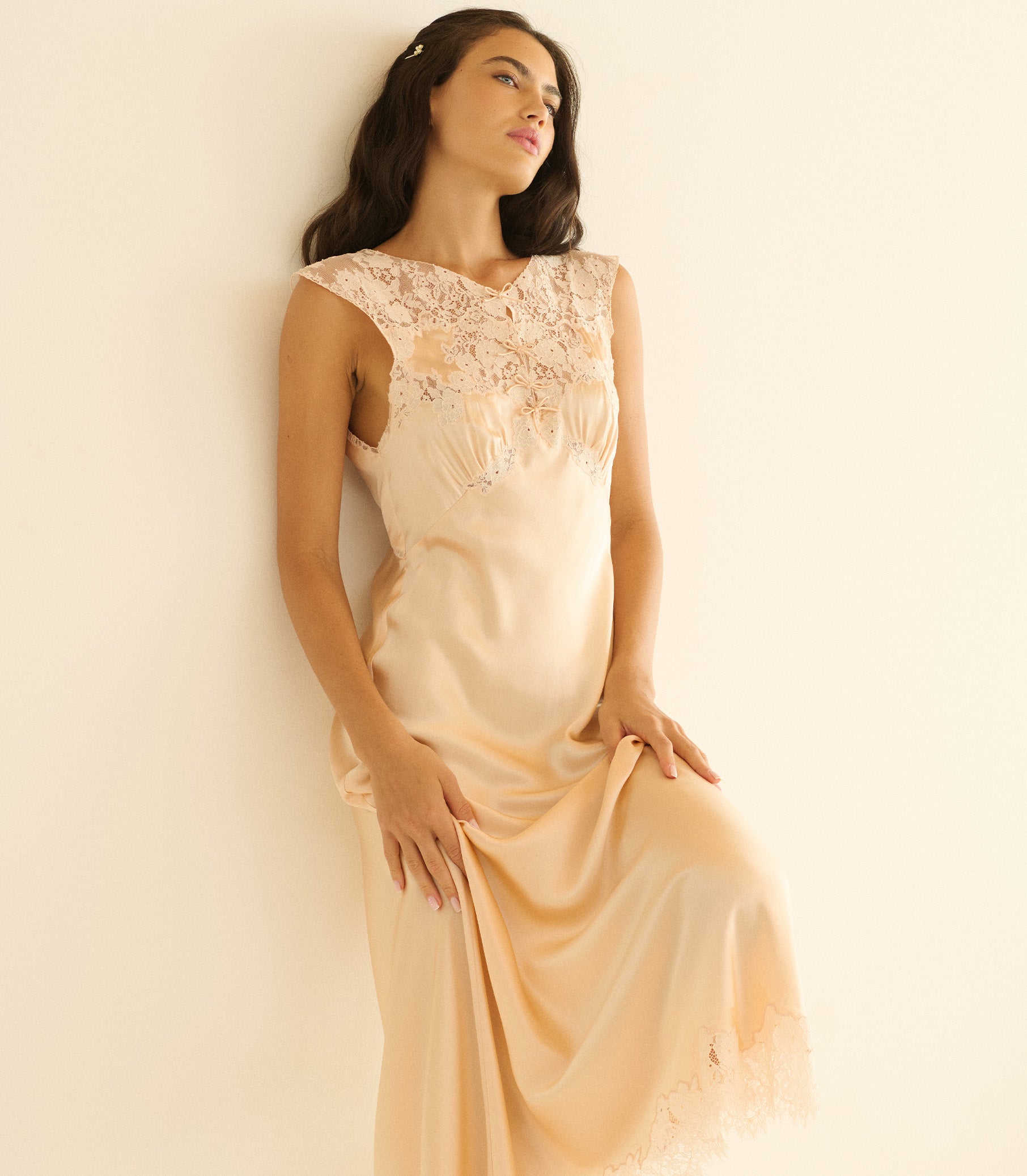 Marcelle Dress - Peach Sorbet | DEN Peach Sorbet / L Marcelle Dress - Peach Sorbet | DEN Peach Sorbet / L