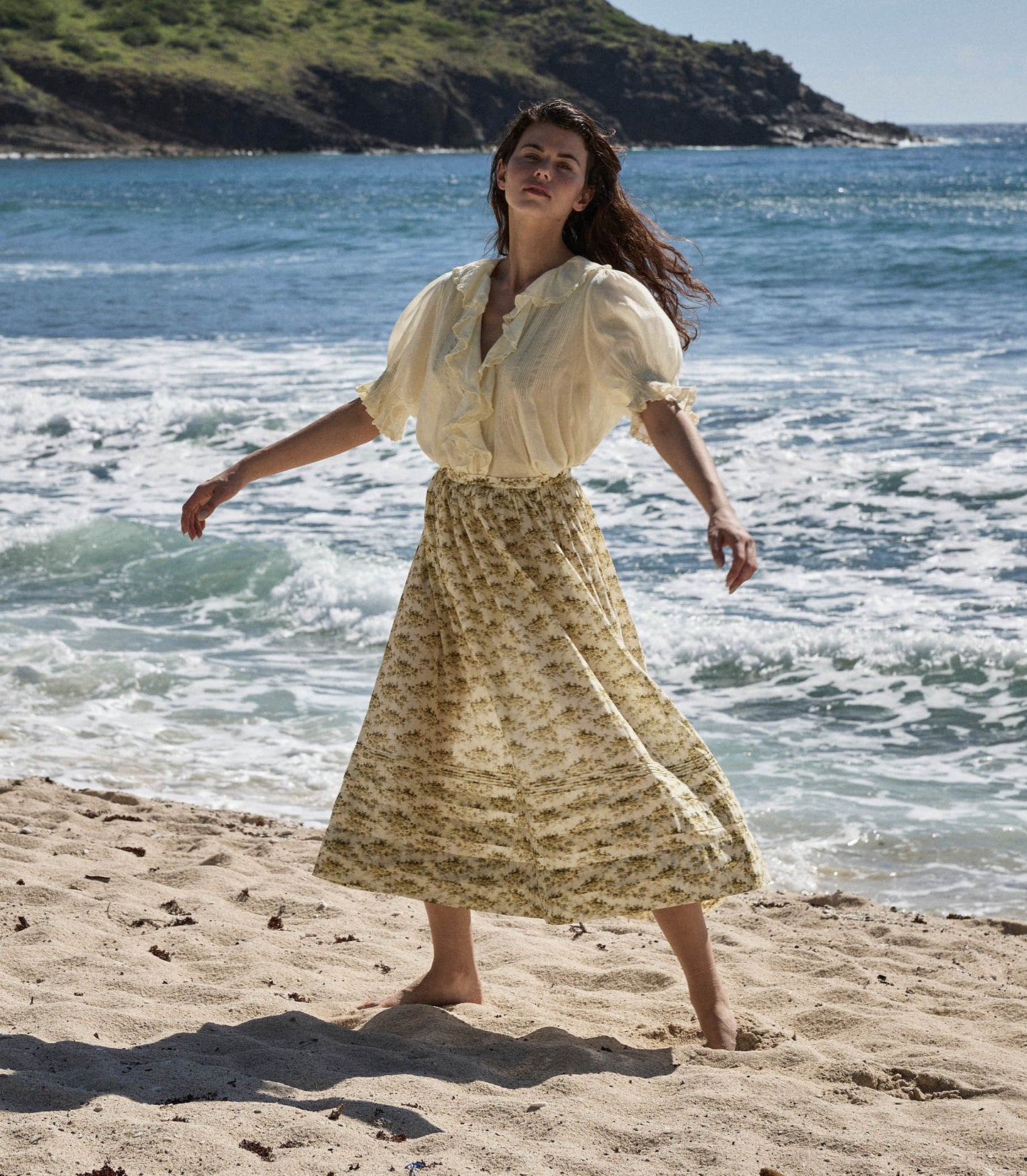 HMD -- MARCIE SKIRT -- CITRON ROSIER FLORAL