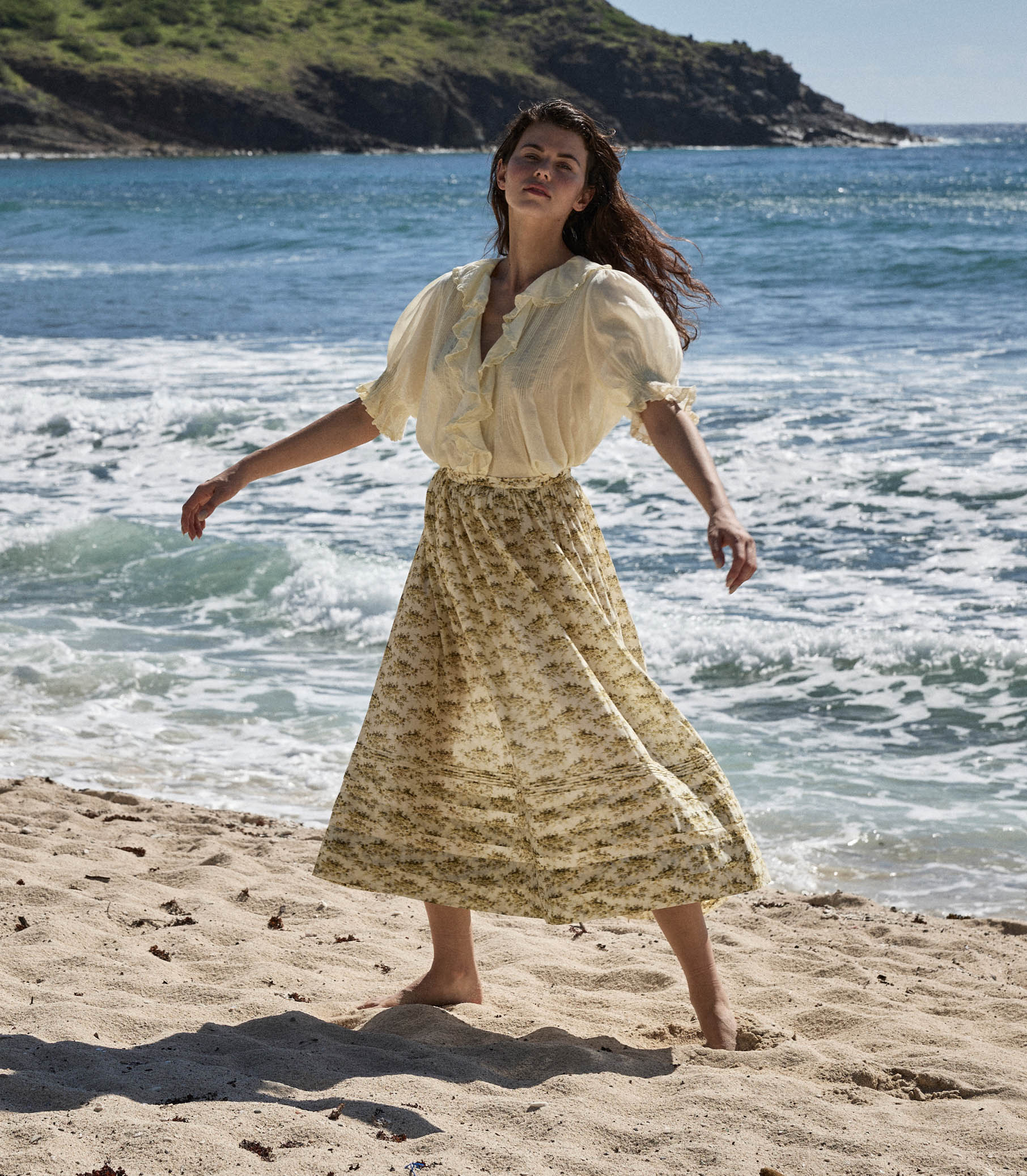 HMD -- MARCIE SKIRT -- CITRON ROSIER FLORAL view 4
