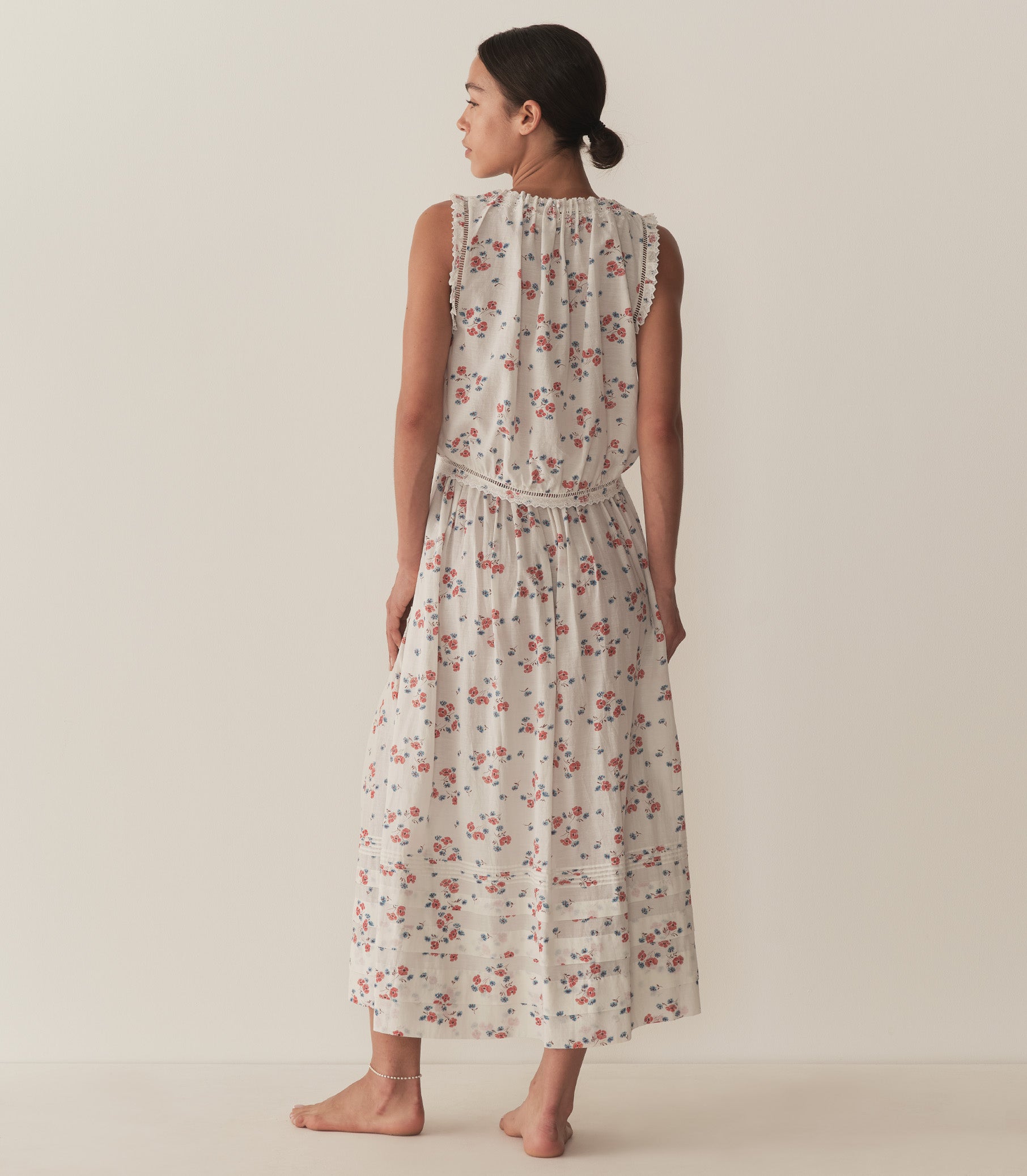 MARCIE SKIRT -- POPPY FIELD view 4