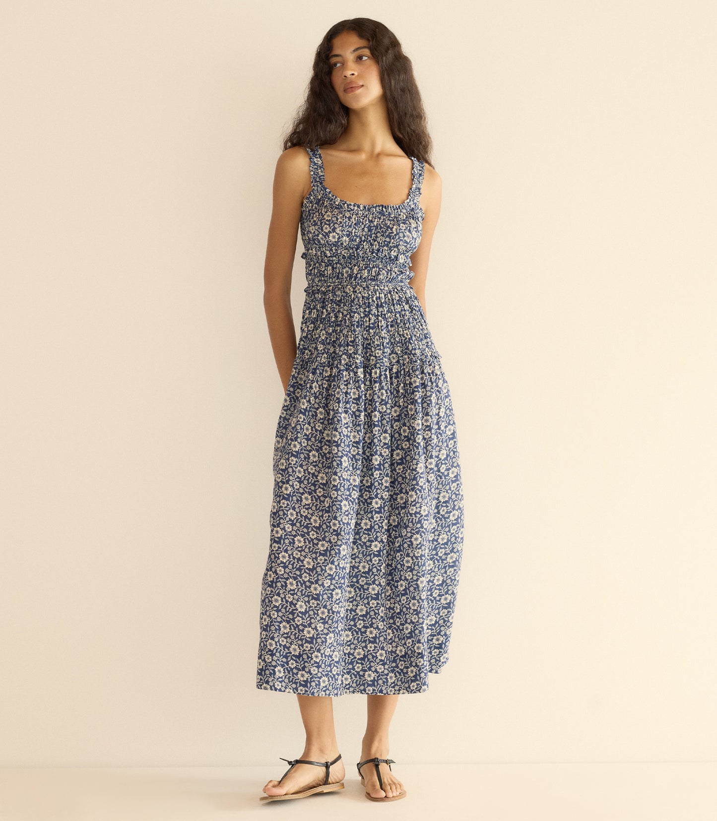 MARIANNE DRESS -- JESSAMINE CALICO