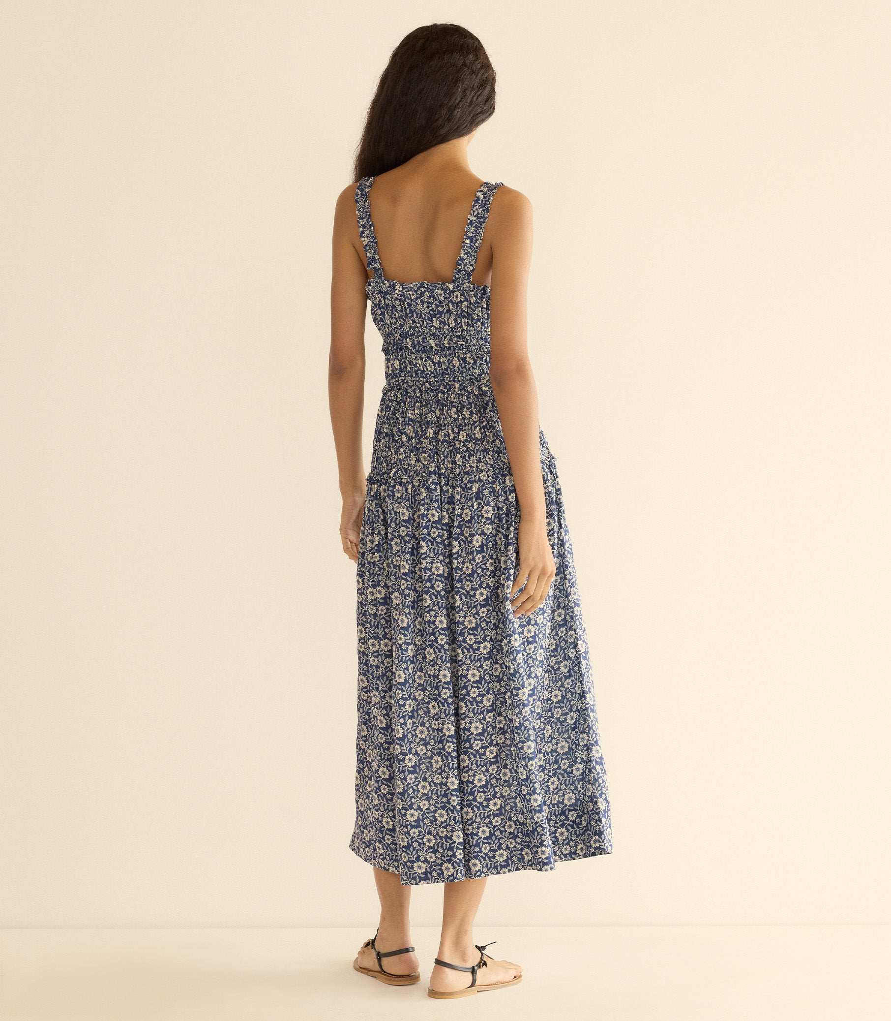 MARIANNE DRESS -- JESSAMINE CALICO view 5