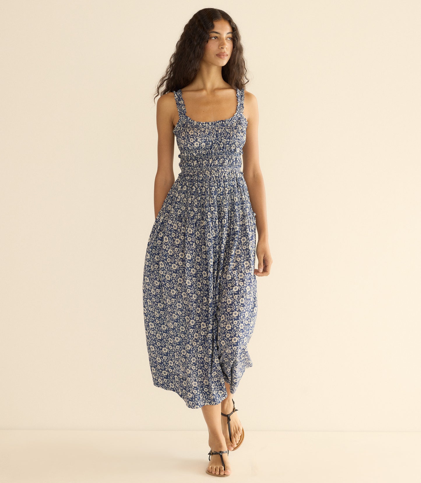 MARIANNE DRESS -- JESSAMINE CALICO