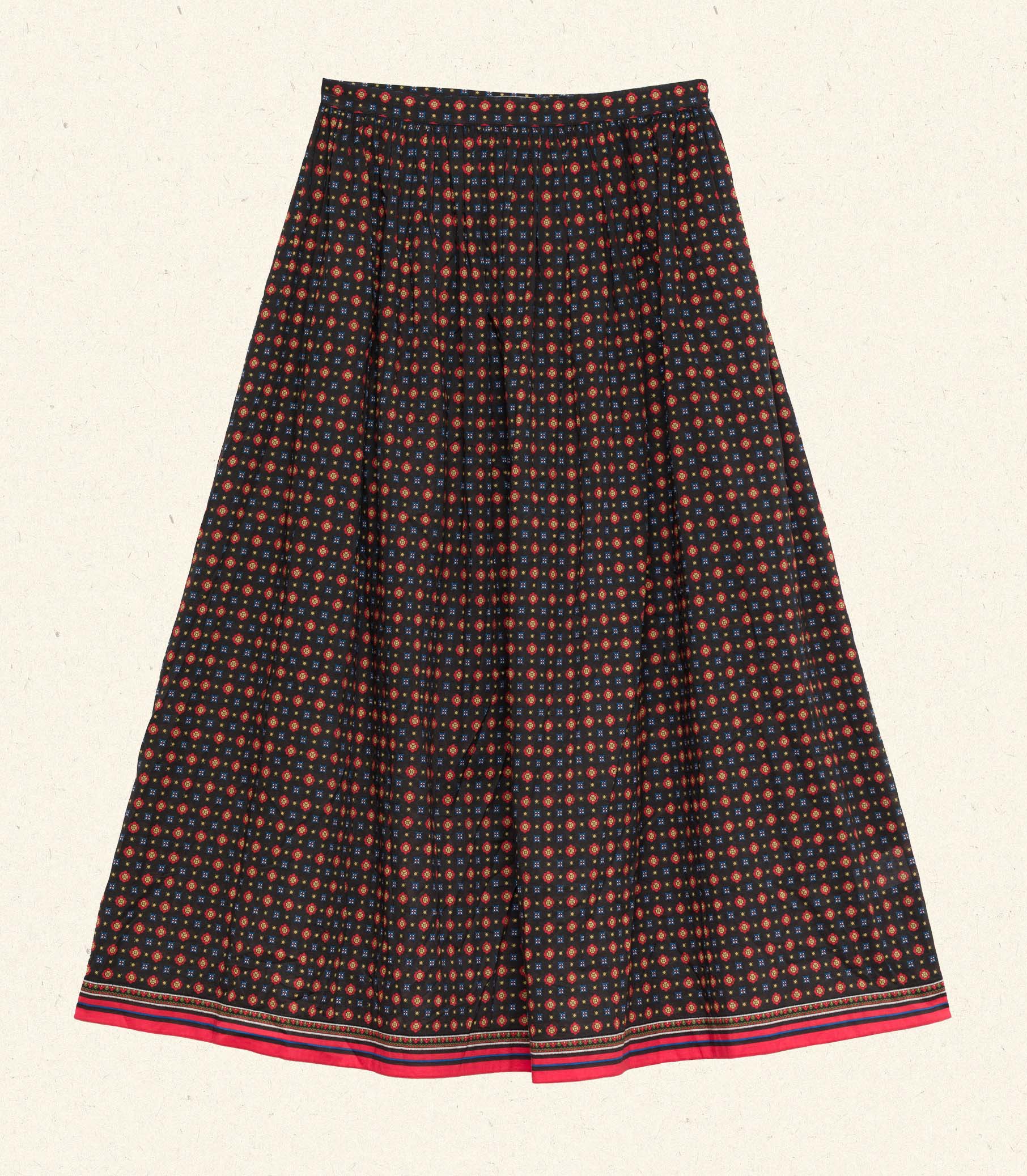MARICETTE SKIRT -- NOIR MONTMARTRE FOULARD view 7