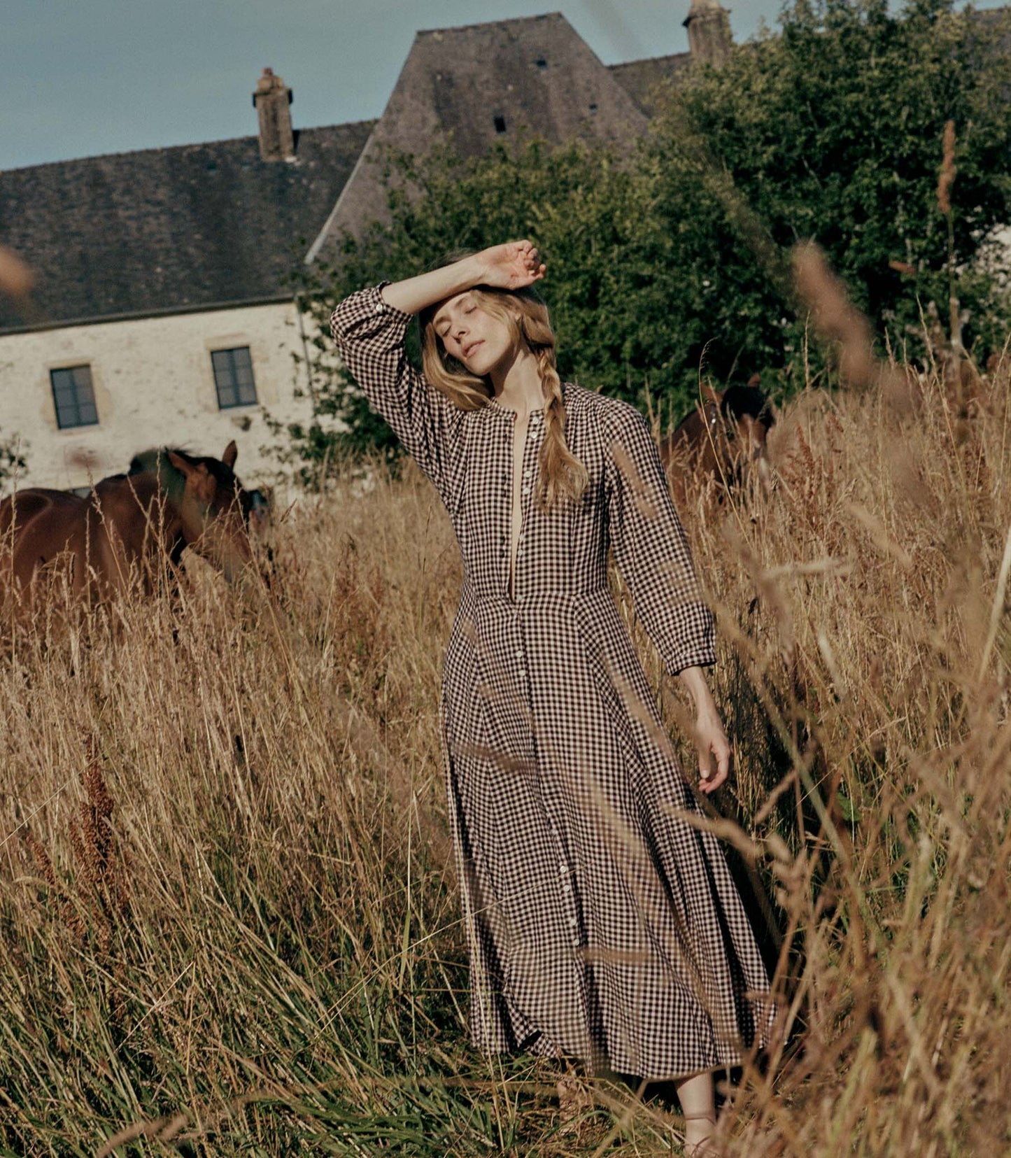 HMD -- MARIELLE DRESS -- DELPHINE PLAID