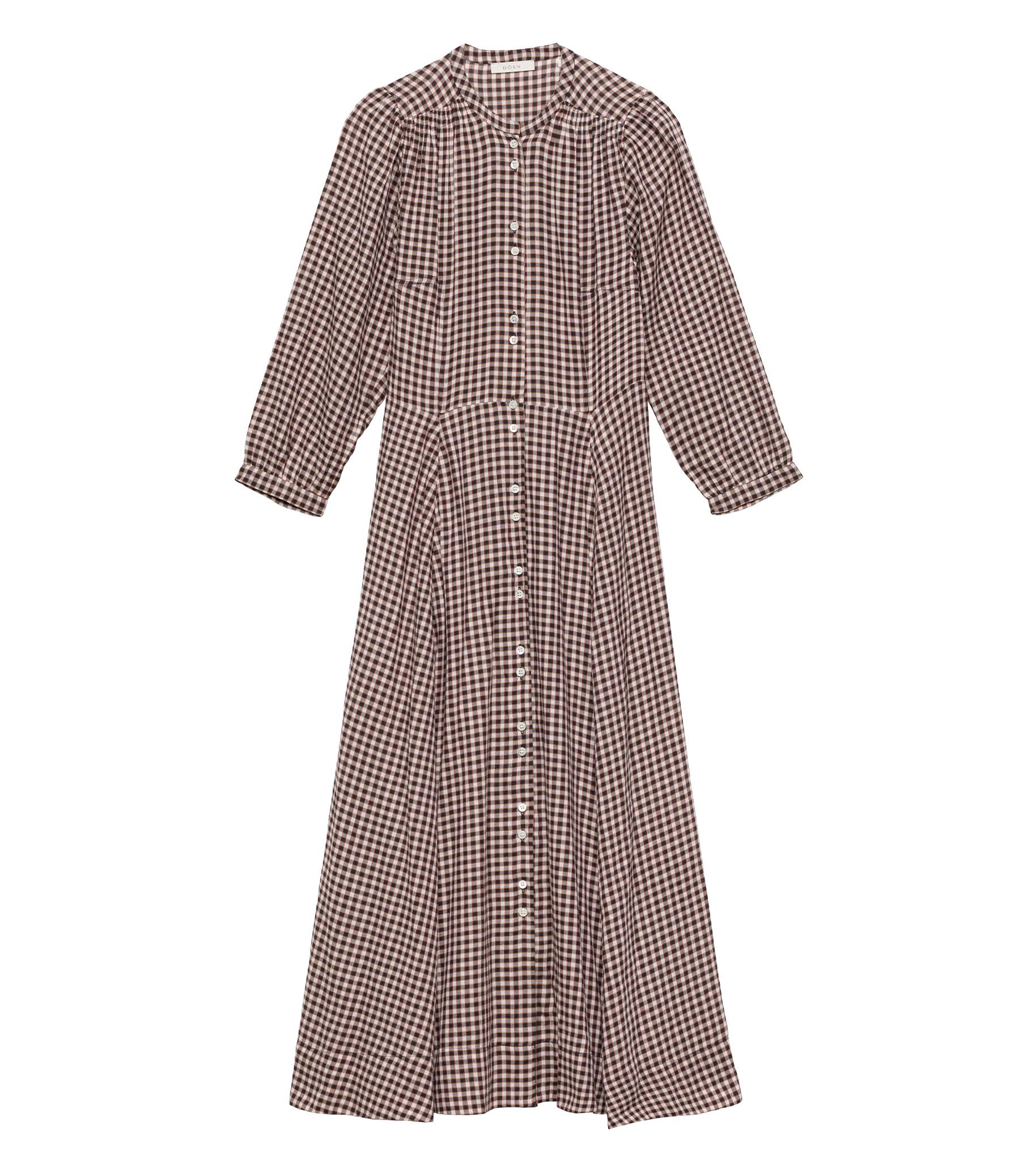 MARIELLE DRESS -- DELPHINE PLAID view 13