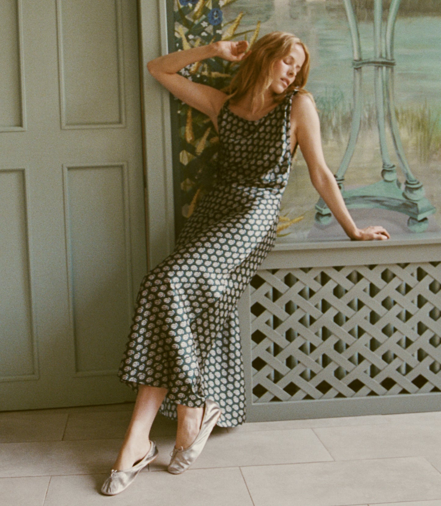 MARISELLE DRESS -- CHAUMONT PAISLEY