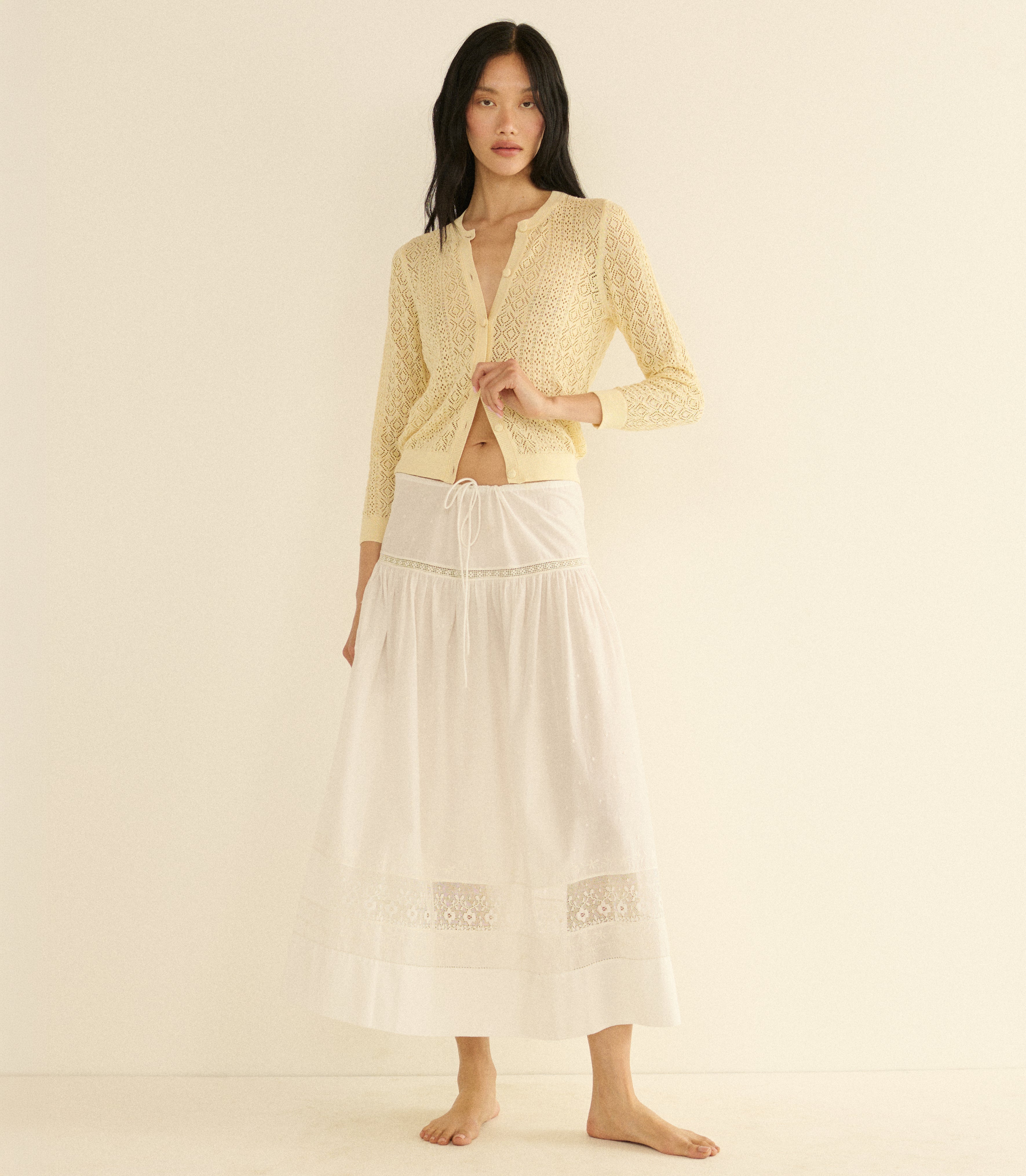 Marise Skirt - Salt | DÔEN