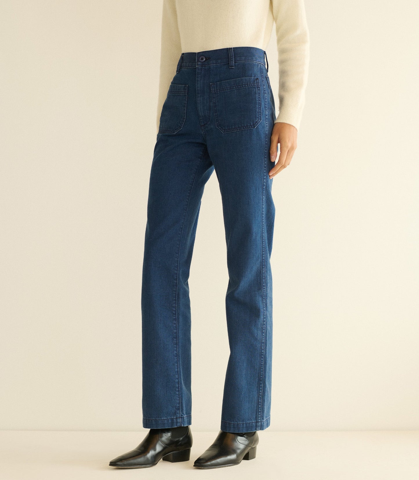HMD -- MARITIME MID RISE JEAN -- SIRENES WASH