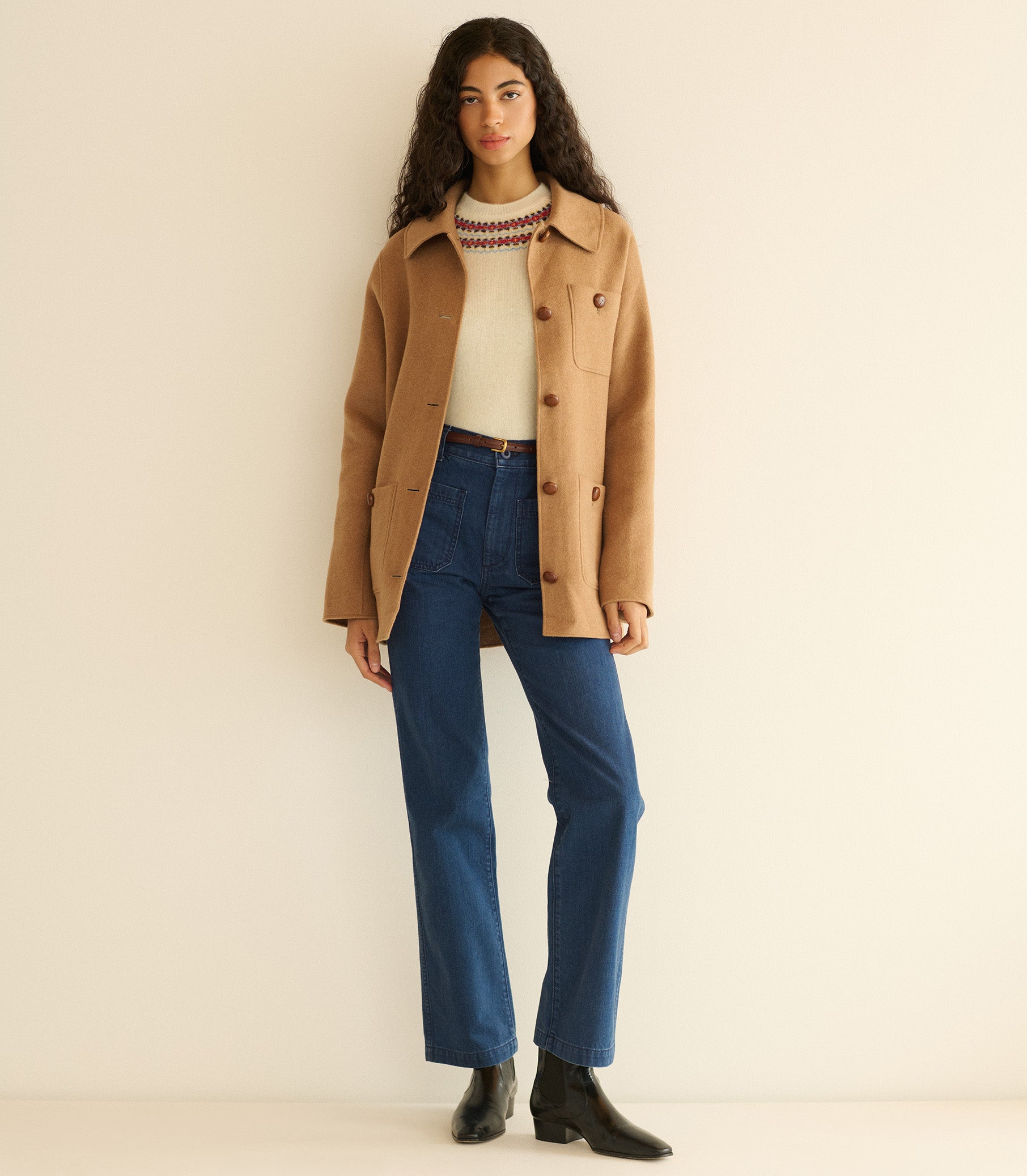 MARITIME MID RISE JEAN -- SIRENES WASH view 6
