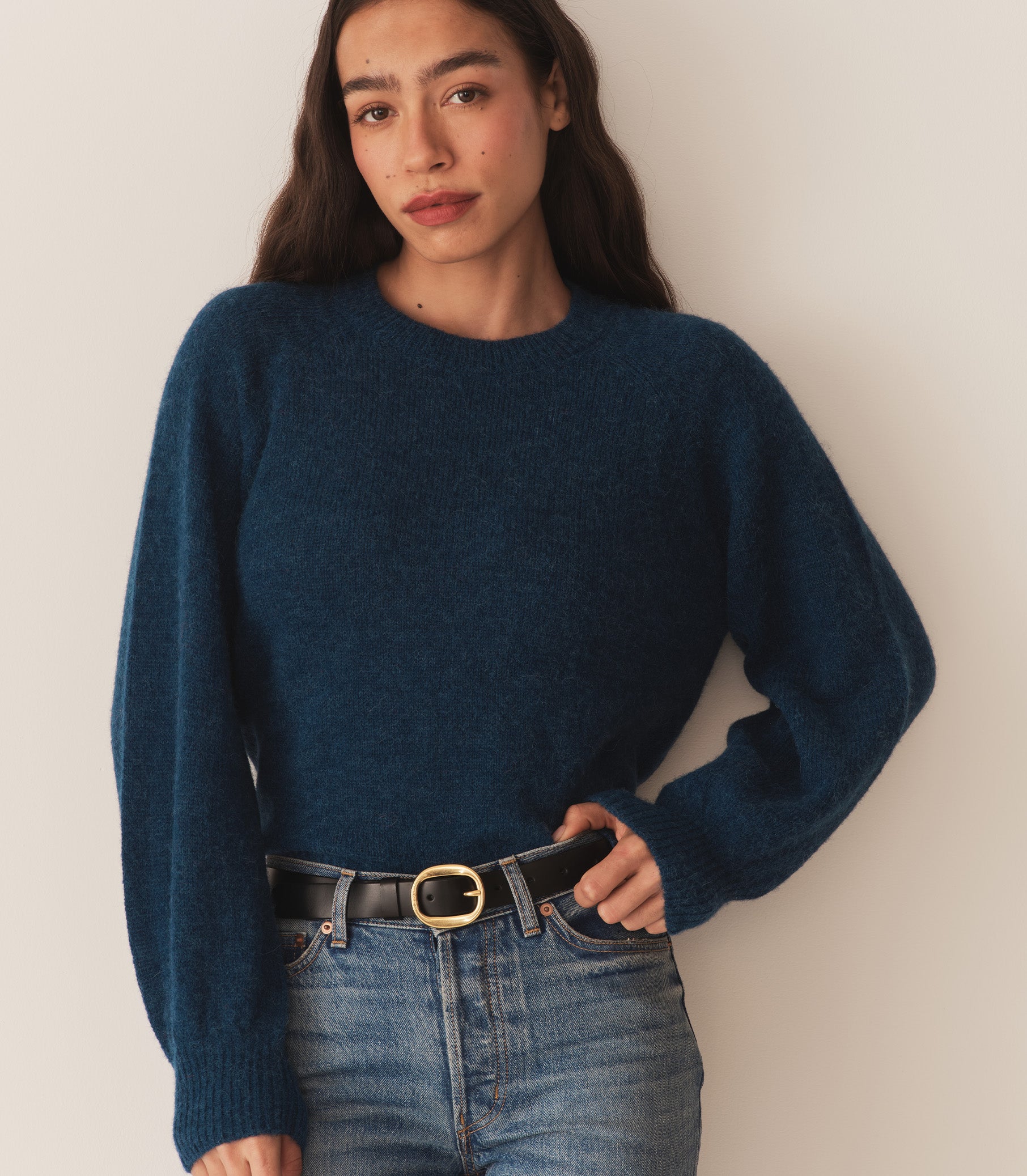 MARSENA SWEATER -- DEEP SAPPHIRE view 4