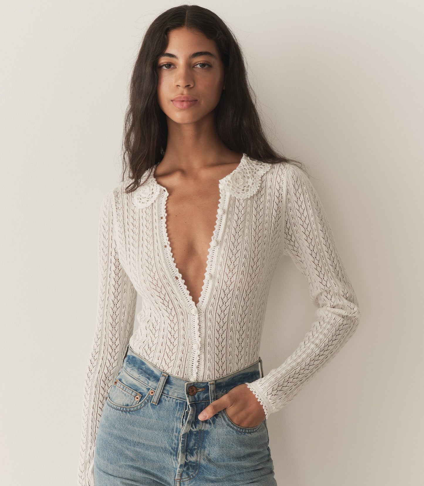 HMD -- MARTINA CARDIGAN -- PALE LILY