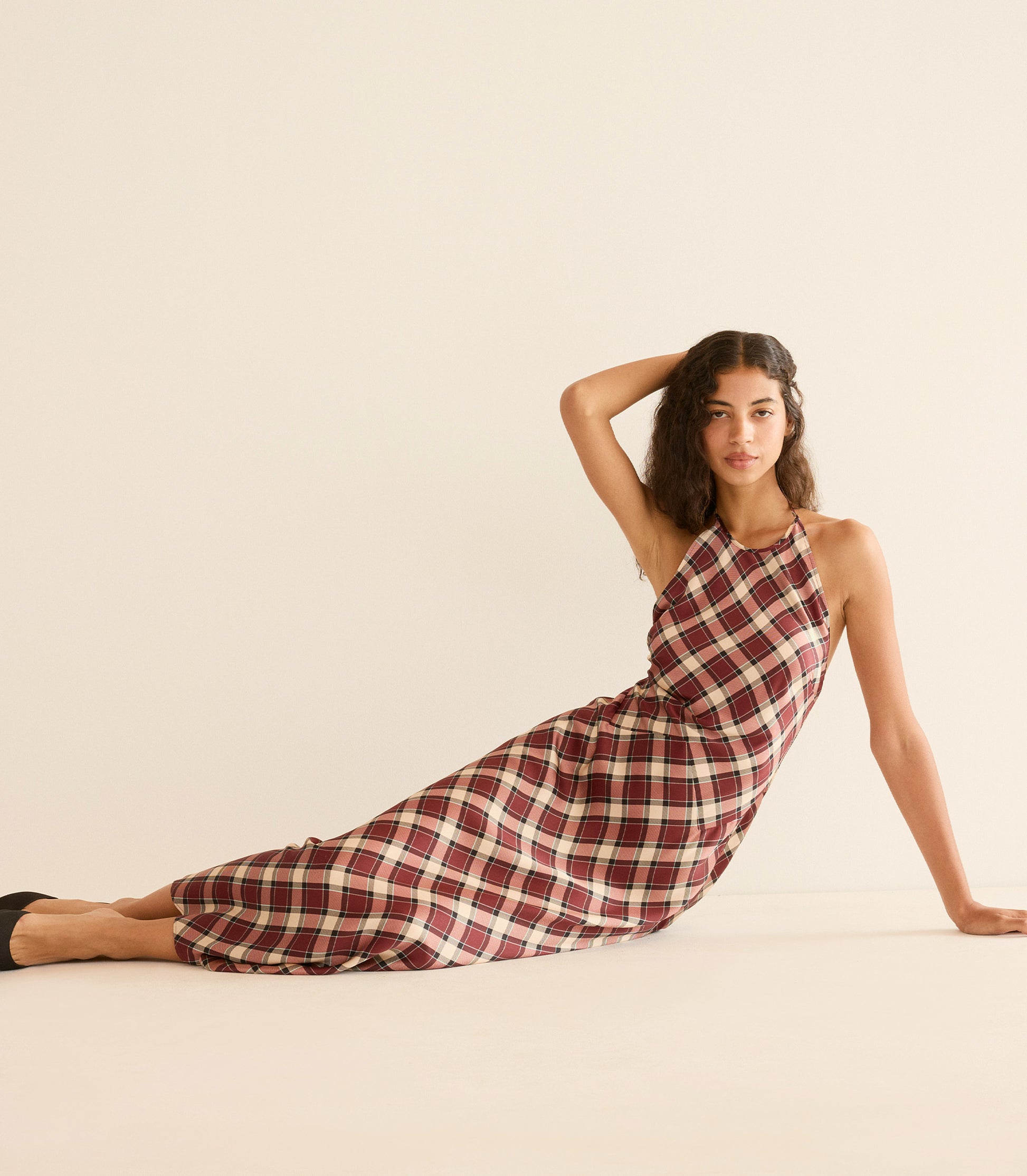 MAXIME DRESS -- NORFOLK PLAID view 5