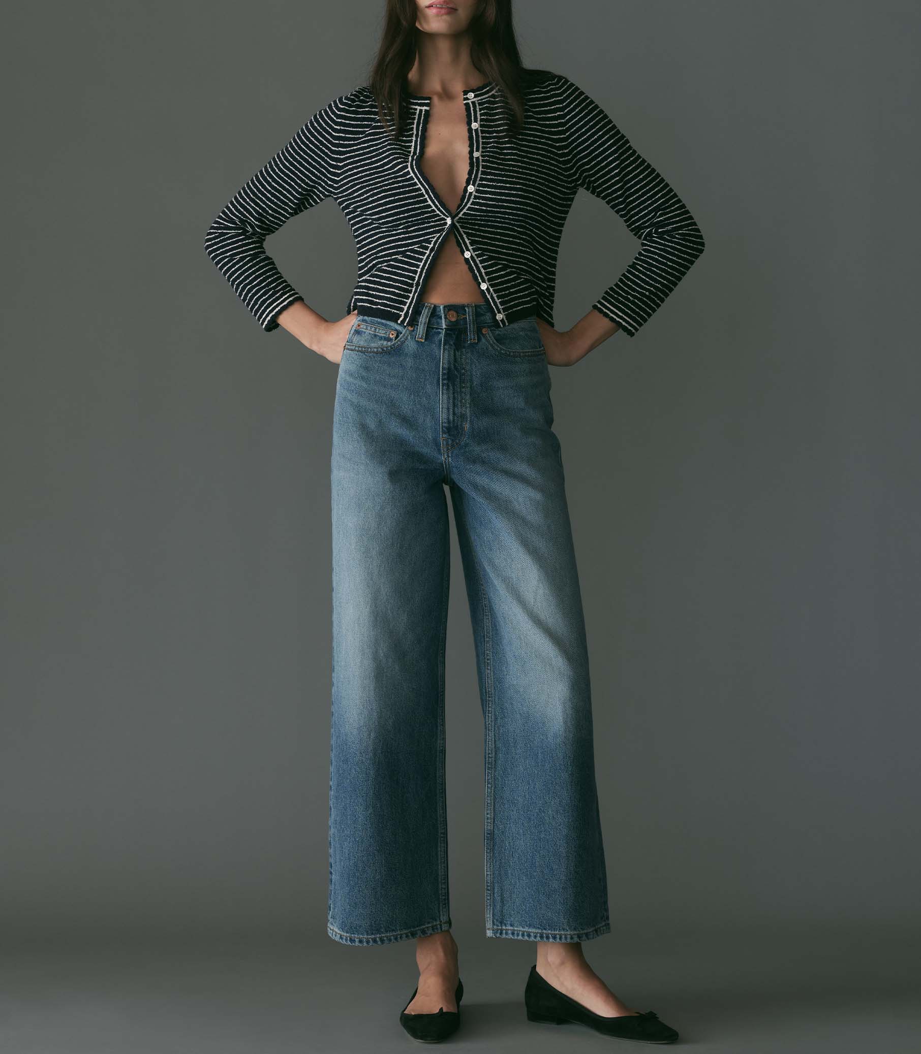 HMD -- MAYLIE CARDIGAN -- RIVIERE STRIPE view 3
