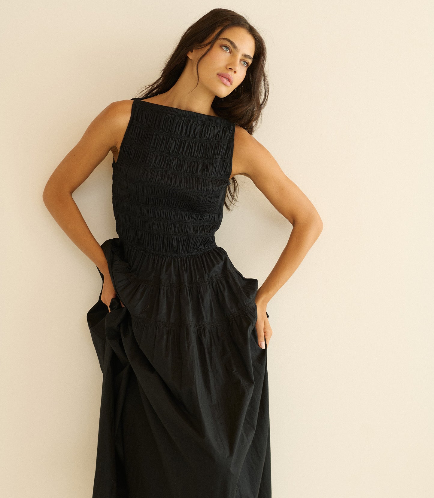 MELIE DRESS -- BLACK