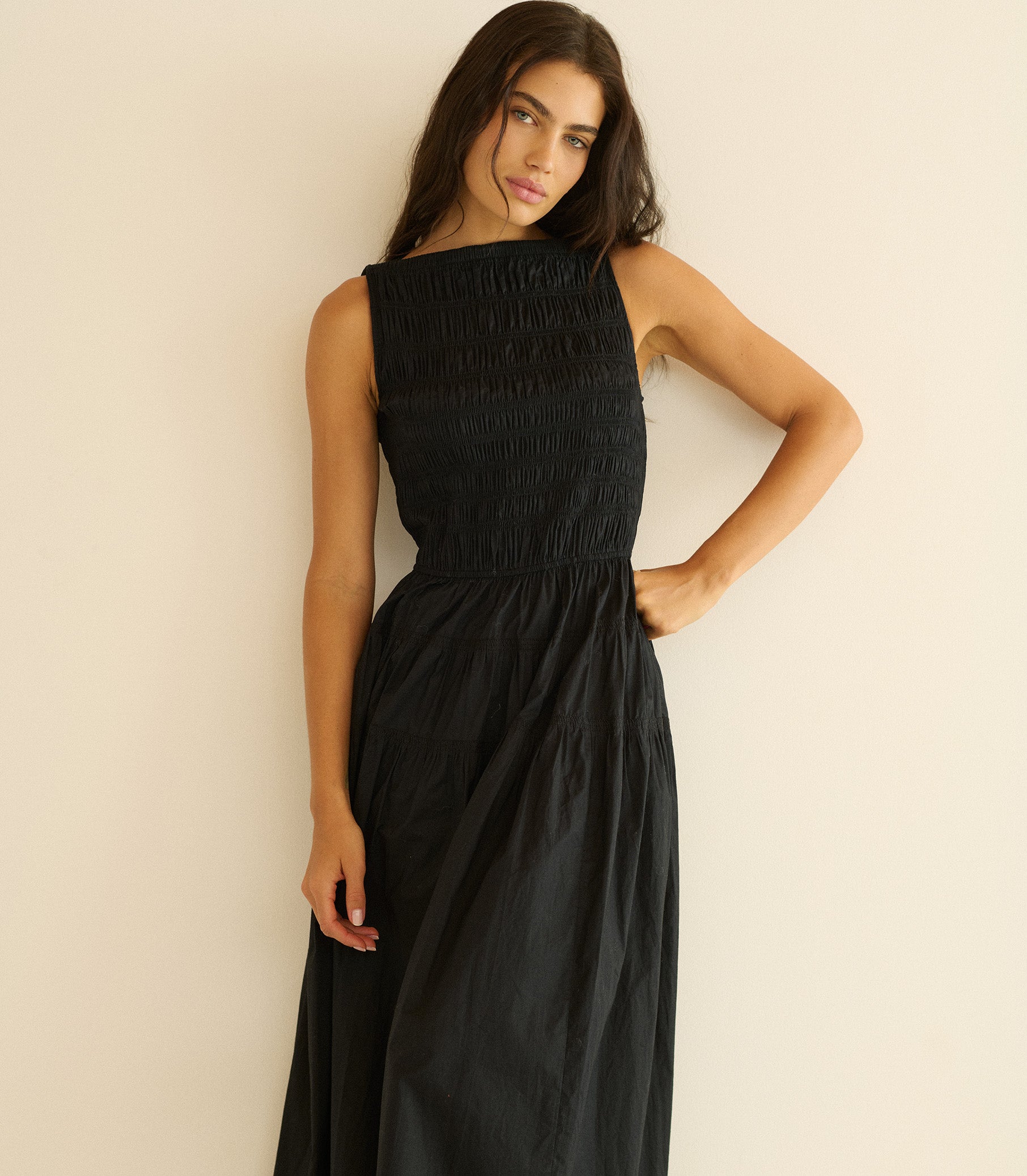 MELIE DRESS -- BLACK view 2
