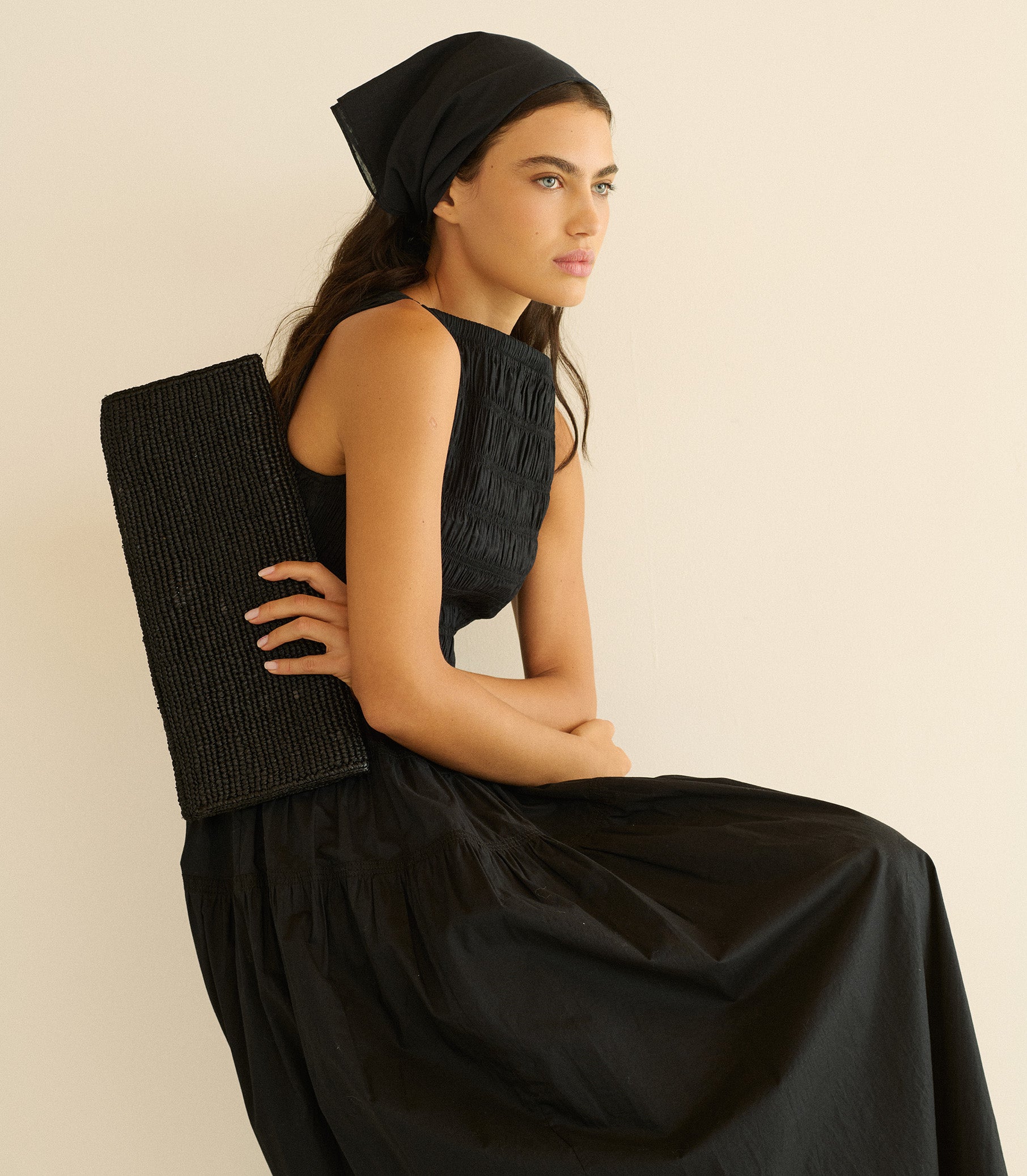 MELIE DRESS -- BLACK view 3
