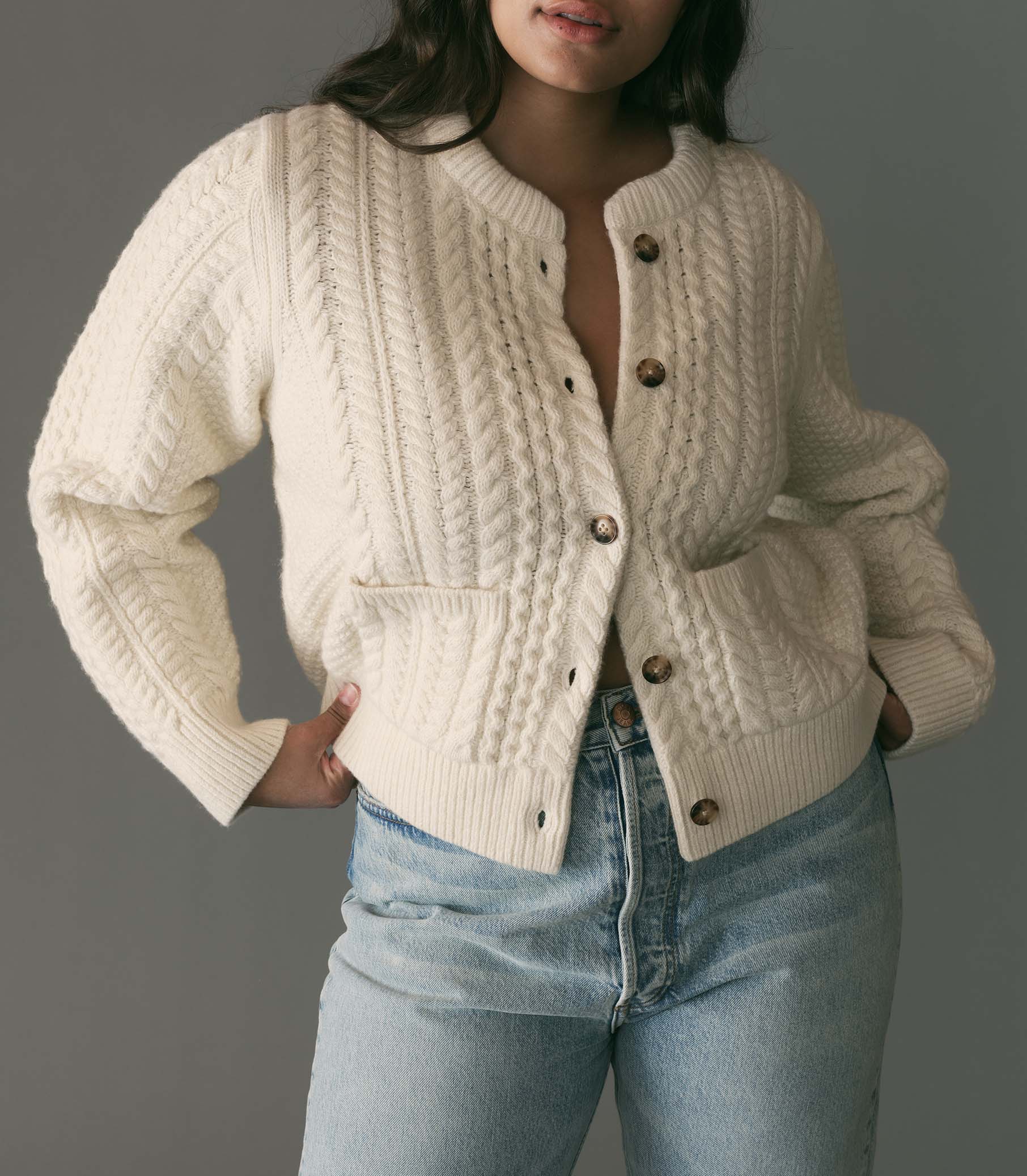HMD -- MERCINA CARDIGAN -- IVORY view 5
