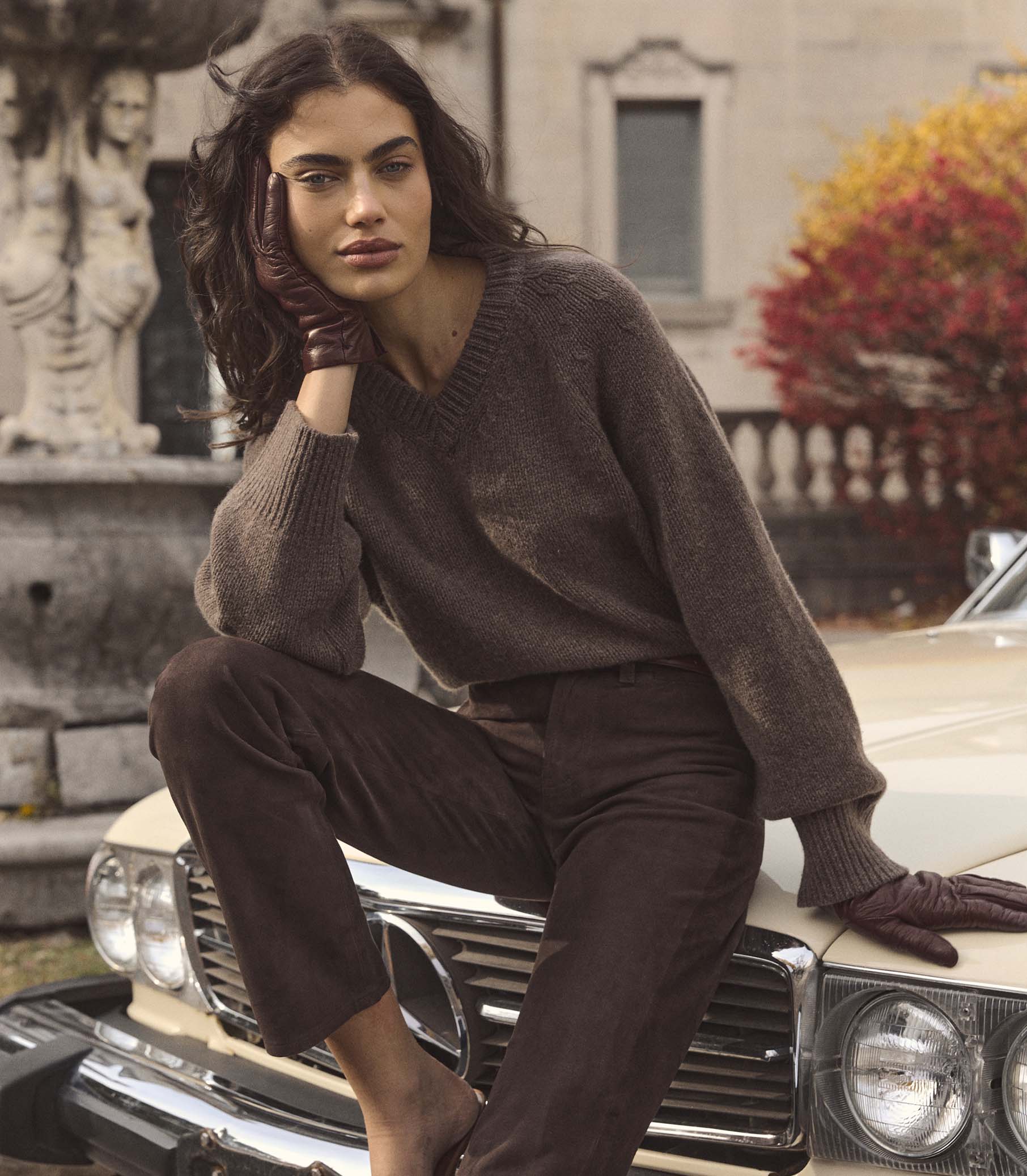 MERIT SWEATER -- TAWNY OWL view 2