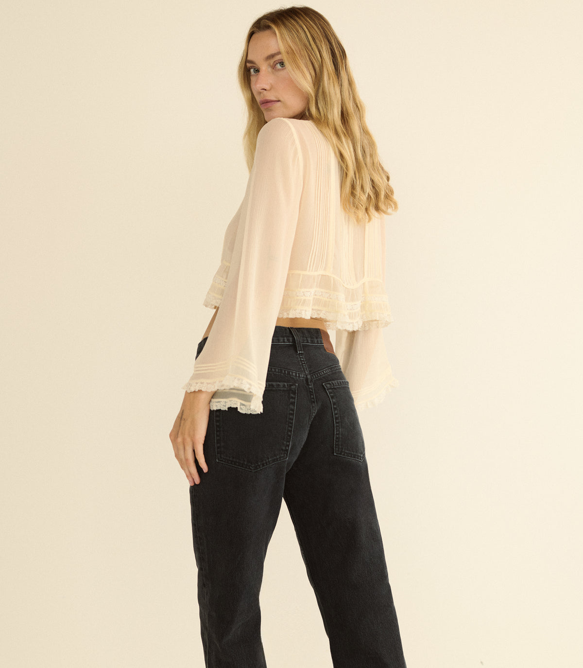 MILLER JEAN -- COAL BLACK WASH view 5
