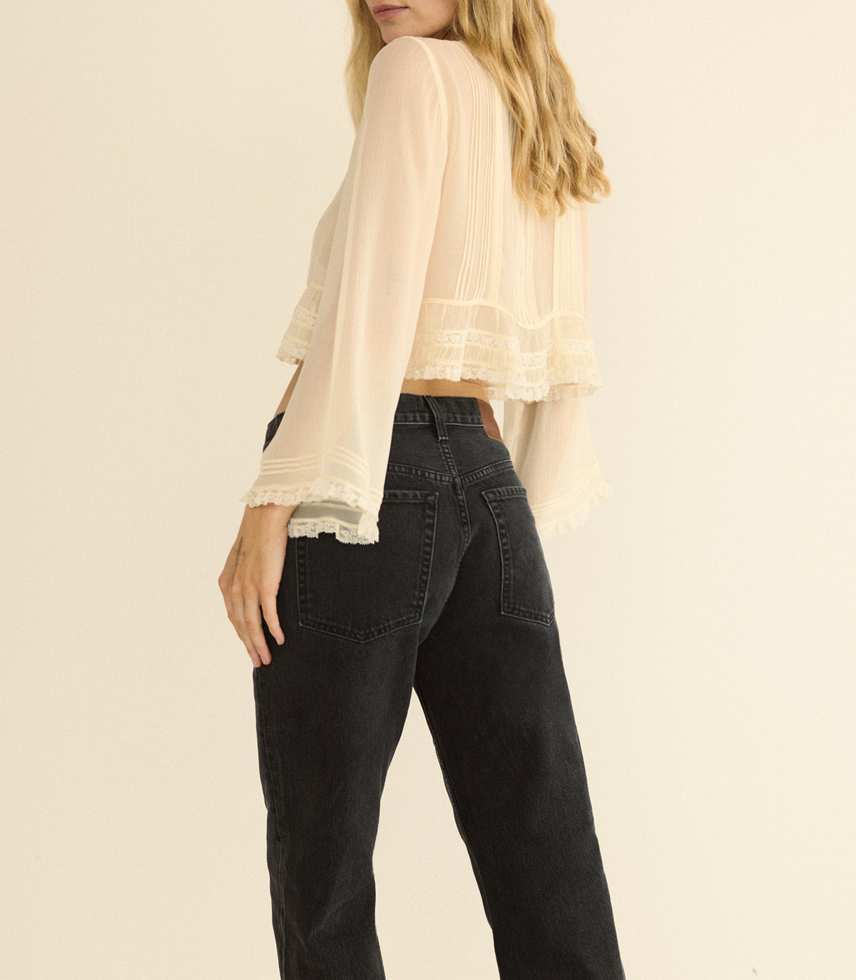 MILLER JEAN -- COAL BLACK WASH view 4
