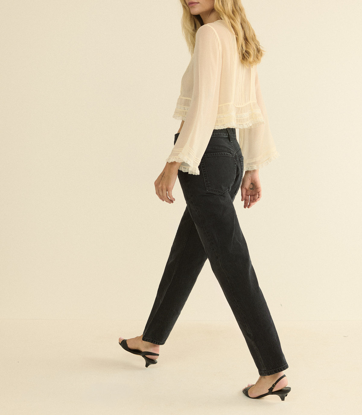 MILLER JEAN -- COAL BLACK WASH view 5
