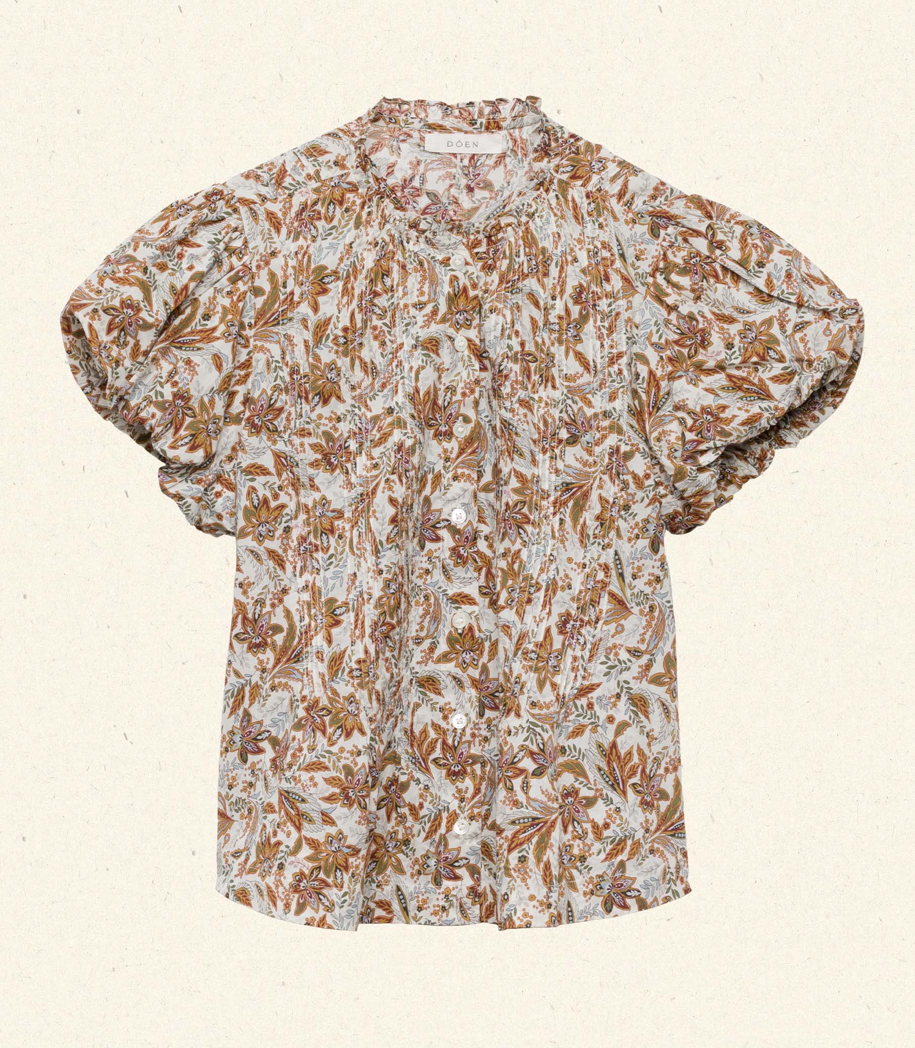 MILLIE TOP -- BLANC NARCISSUS FLORAL view 6