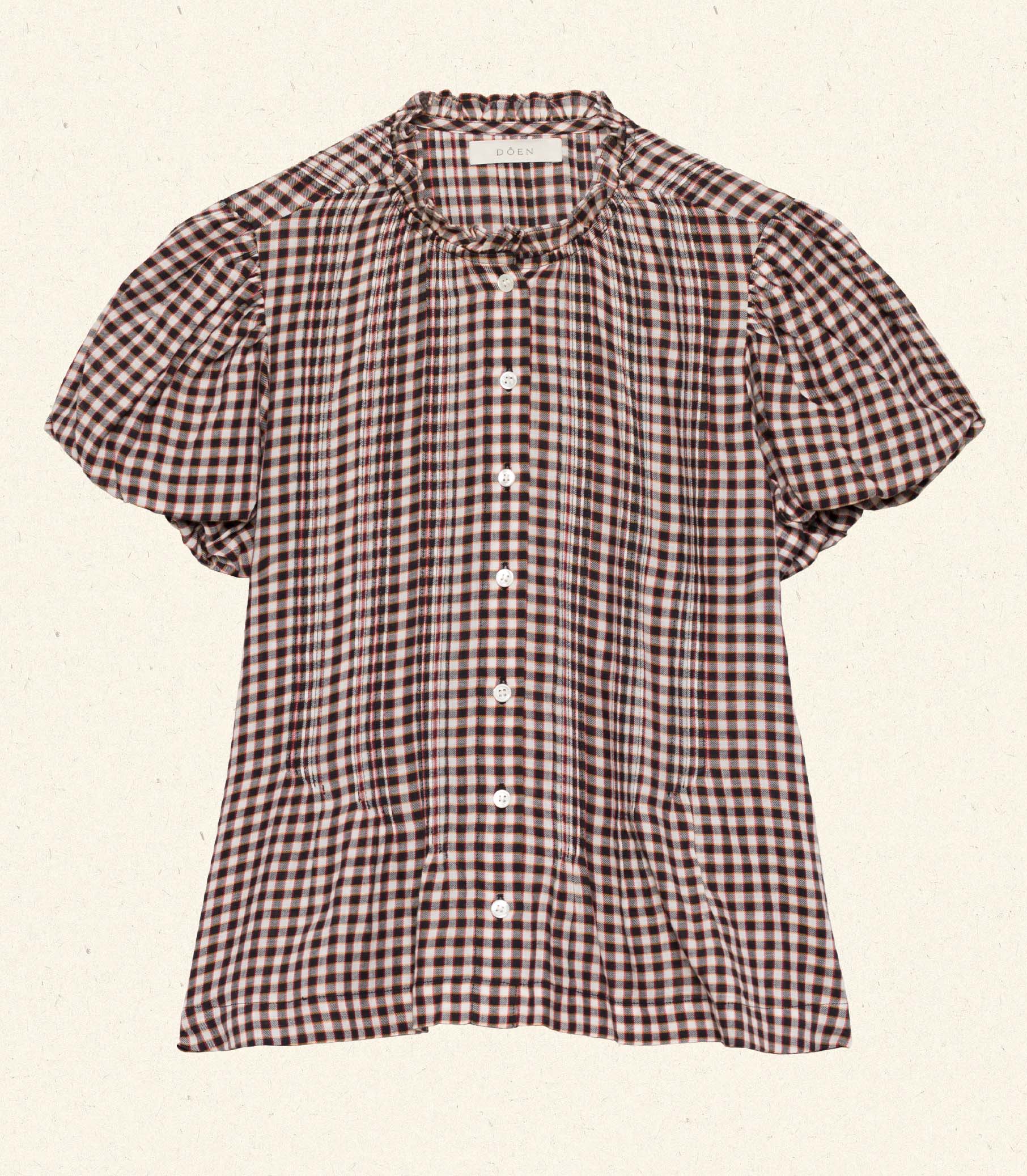 MILLIE TOP -- DELPHINE PLAID view 7