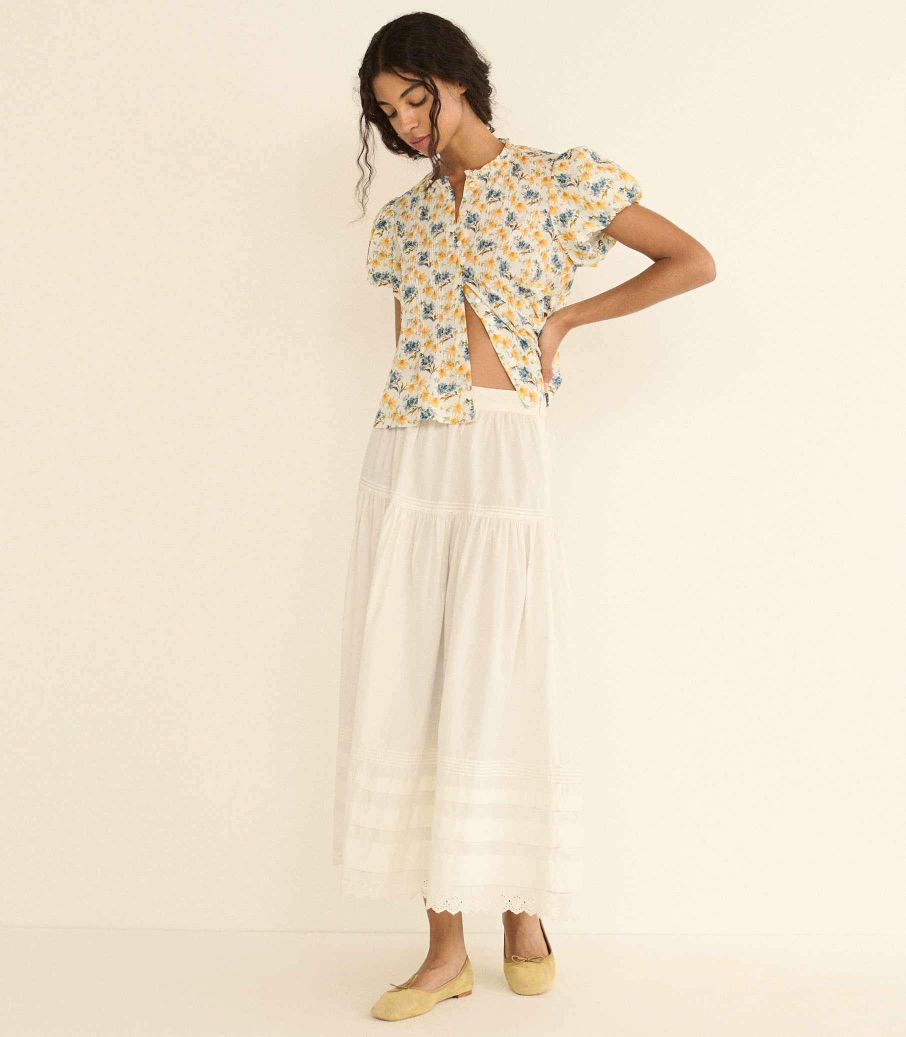 MILLIE TOP -- NARCISSUS BLOOM view 16
